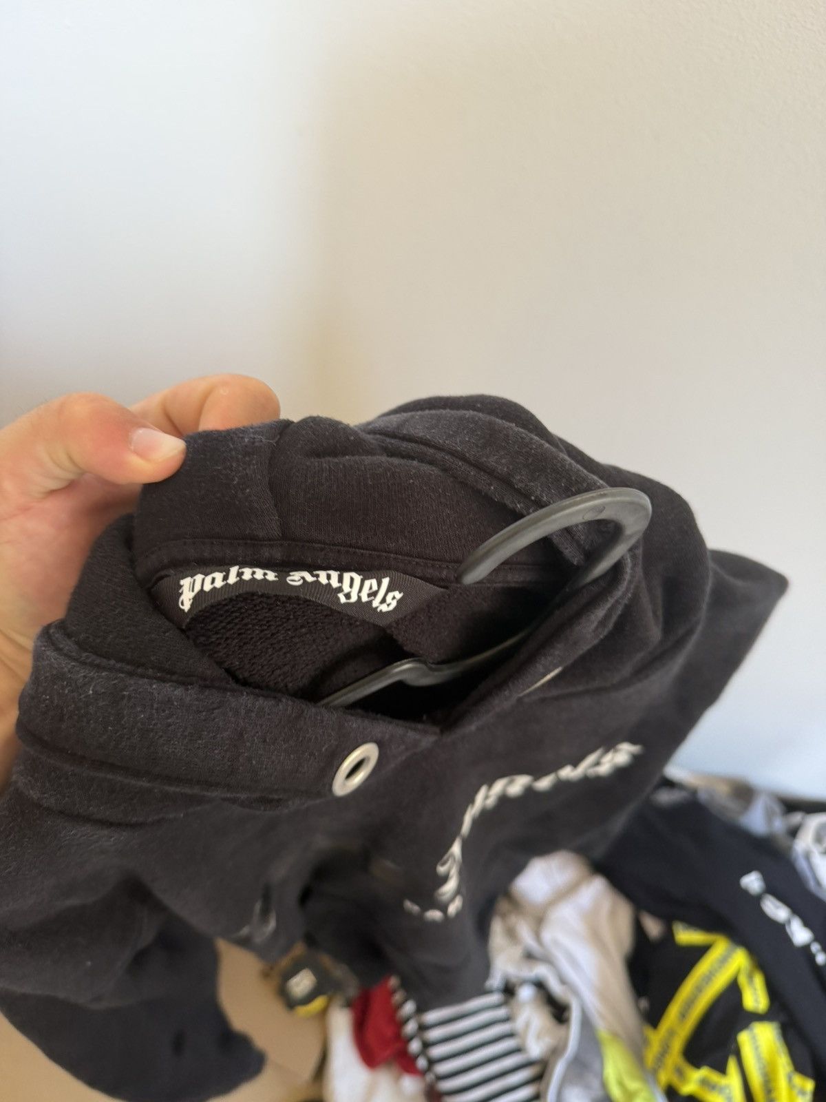 Palm Angels Palm Angels Paris sprayed logo hoodie Size US M / EU 48-50 / 2 - 7 Thumbnail