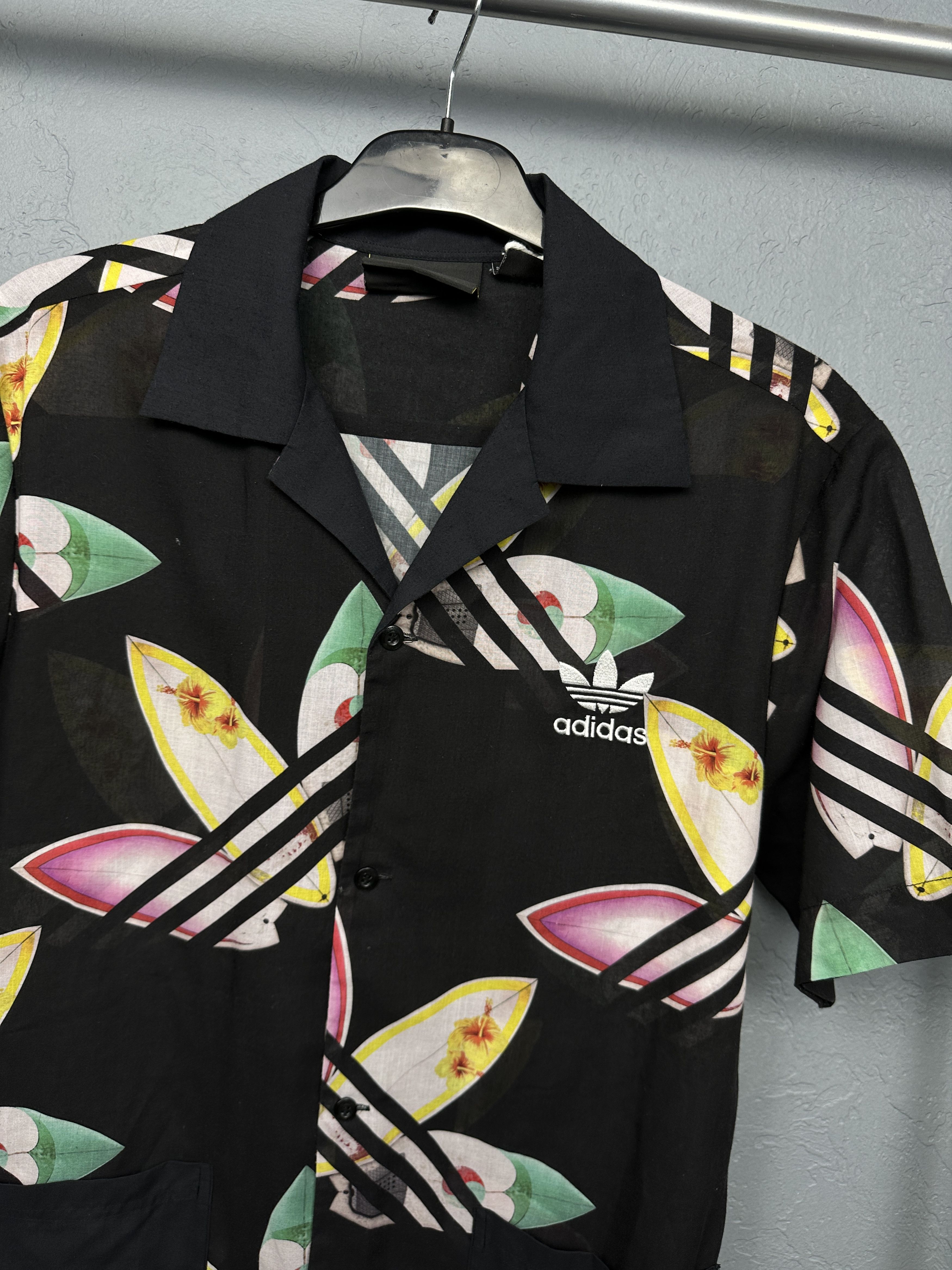 Adidas × Pharrell Adidas Pharrell Williams Mens Hawaiian Shirt Size US M / EU 48-50 / 2 - 2 Thumbnail