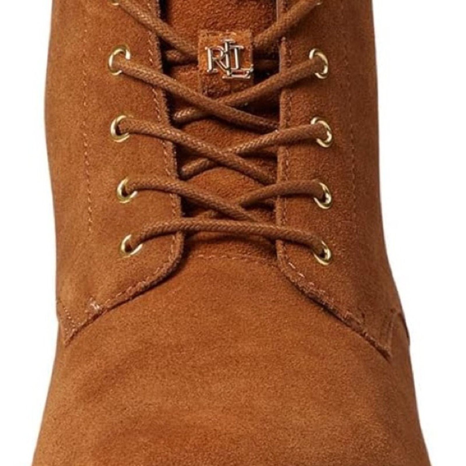Ralph Lauren Ralph Lauren Tan Lace Up Boots with Suede Texture Size US 7 / IT 37 - 1 Thumbnail
