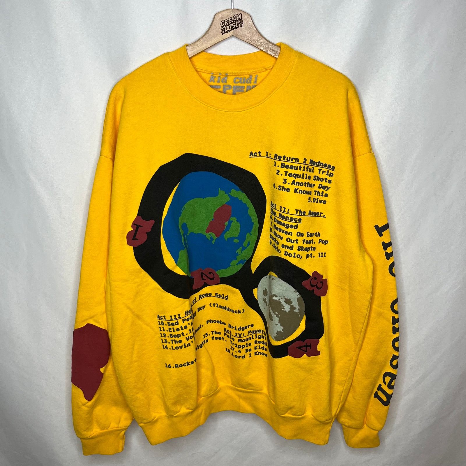 Cactus Plant Flea Market × Kid Cudi CPFM Coachella Man on the Moon Tour  Merch Hoodie XL | Grailed