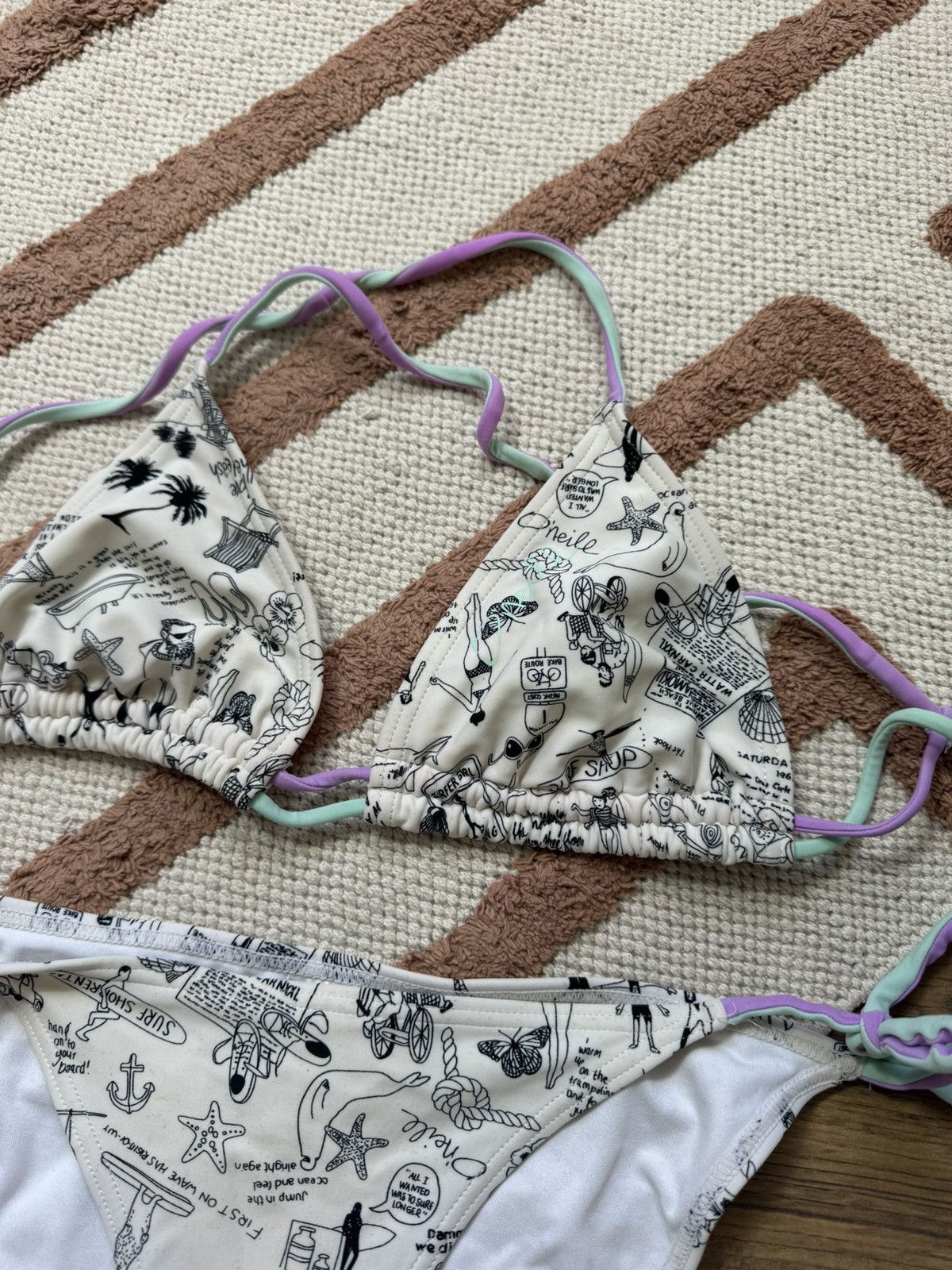 O'Neill VINTAGE ONEILL SURF STYLE Y2K SWIMSUIT Size ONE SIZE - 2 Thumbnail
