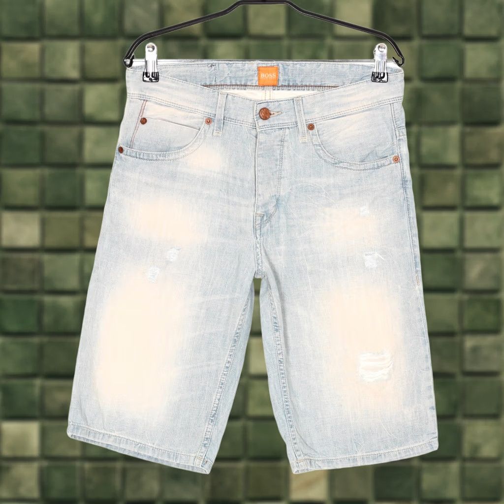 Hugo Boss VINTAGE? HUGO BOSS Orange 24 Milano Denim Shorts Men Size W30 Regular Fit Distressed Size US 30 / EU 46 - 1 Thumbnail