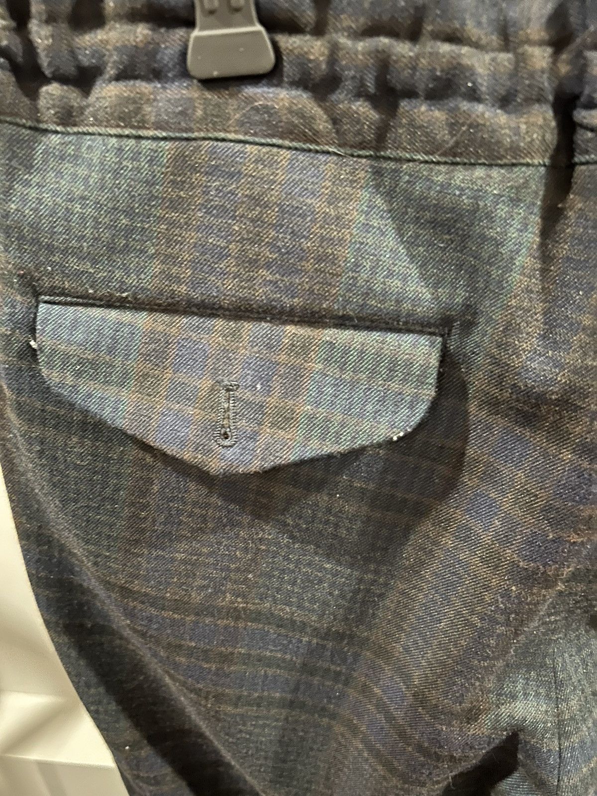 Comme des Garcons Comme des garcons homme deux plaid drawstring casual pants Size US 33 - 5 Thumbnail