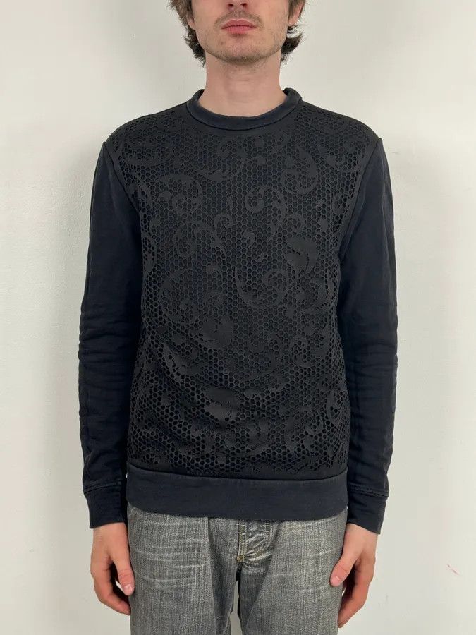 Versace SS2018 Versace Ornament Black Sweater Size US S / EU 44-46 / 1 - 2 Thumbnail