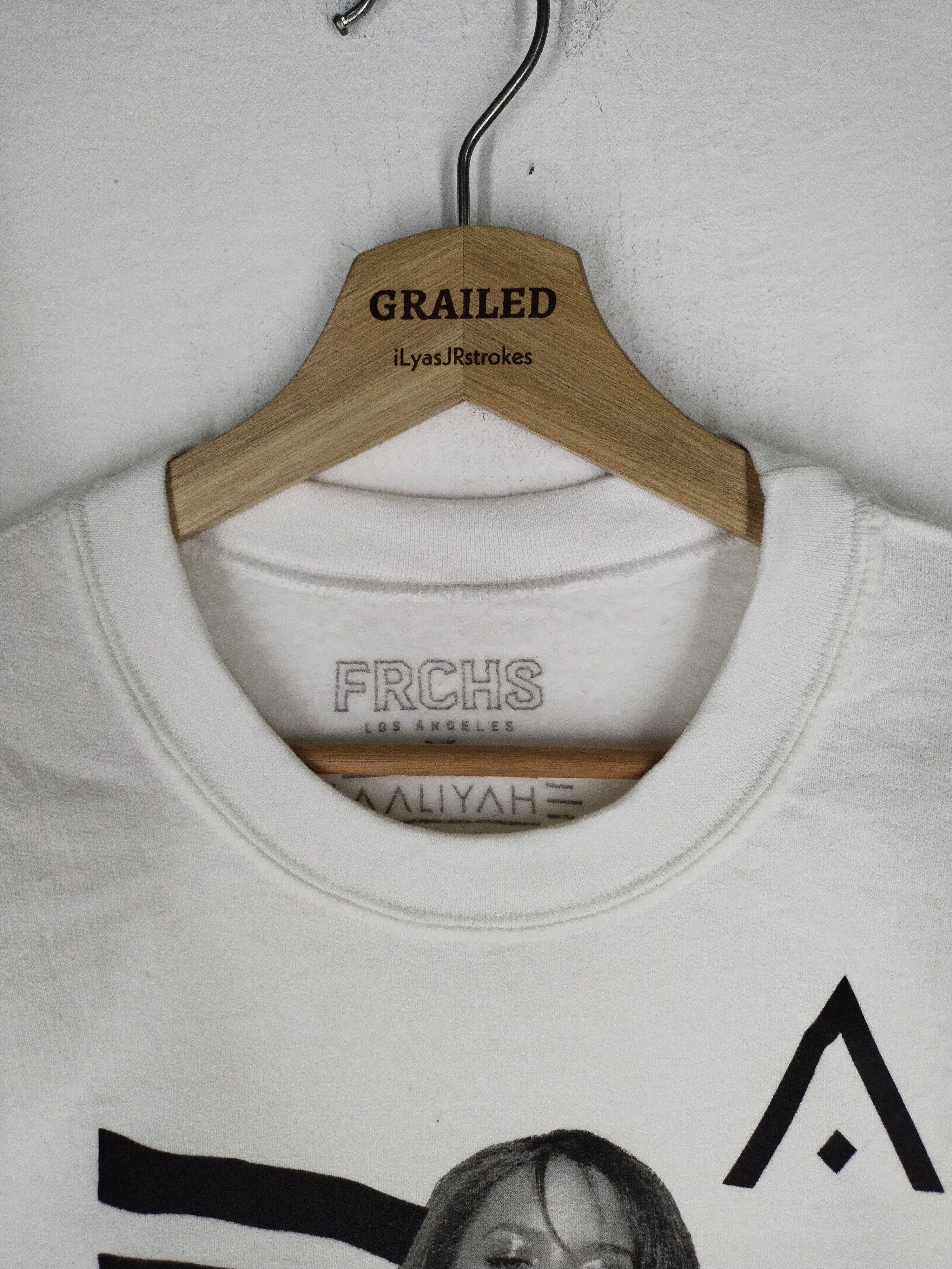 Band Tees × Rap Tees Aaliyah x FRCHS White Sweatshirt Size US M / EU 48-50 / 2 - 9 Thumbnail