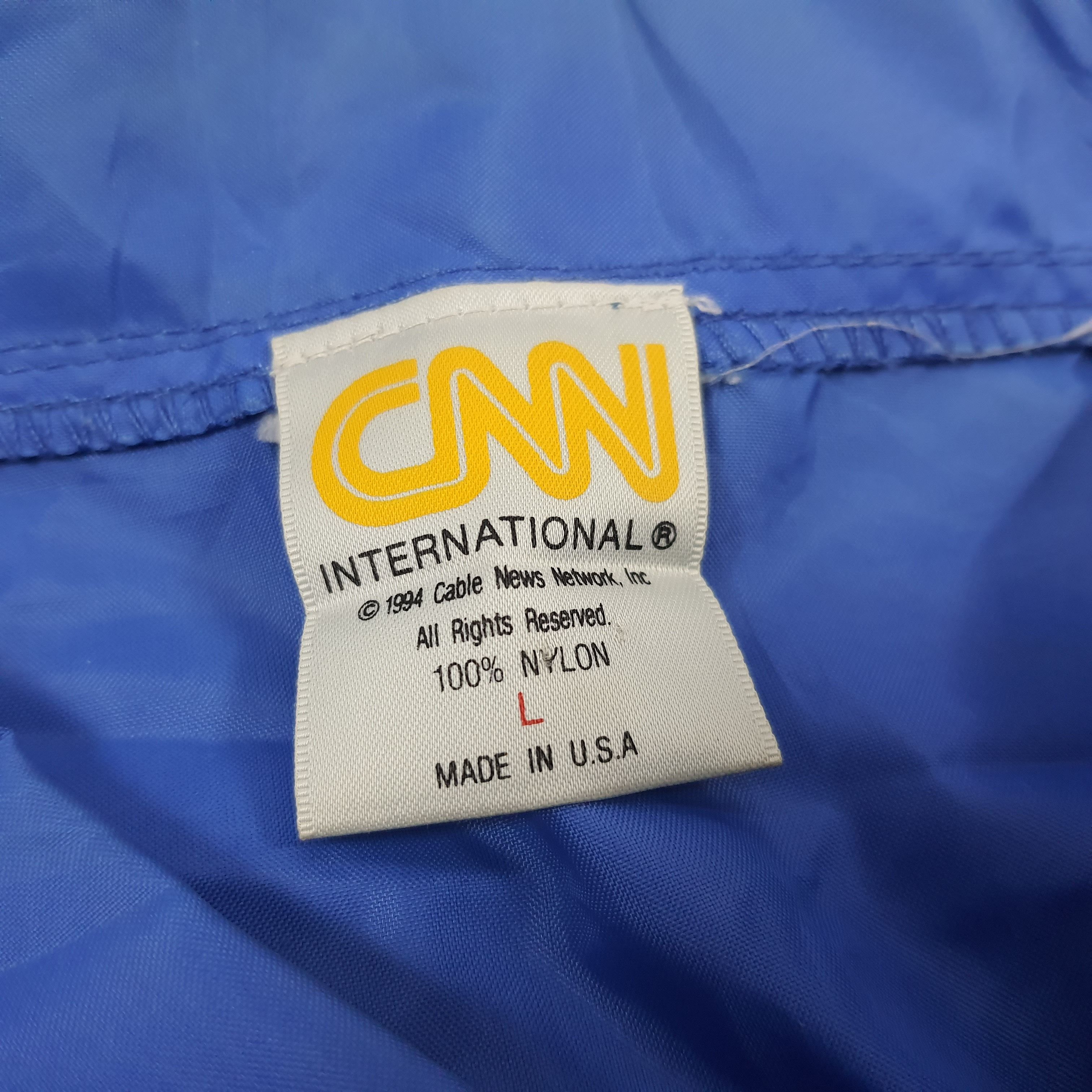 Vintage Vintage CNN International American News Windbreaker Jacket Size US L / EU 52-54 / 3 - 6 Thumbnail