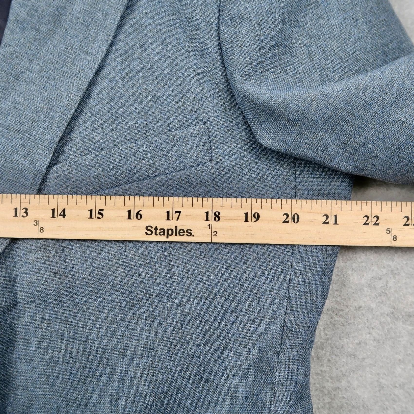 Levi's VINTAGE Levi'S Coat Mens 44S Blue VTG Action Suit Sta Prest Button Blazer Sport Size 44R - 5 Thumbnail
