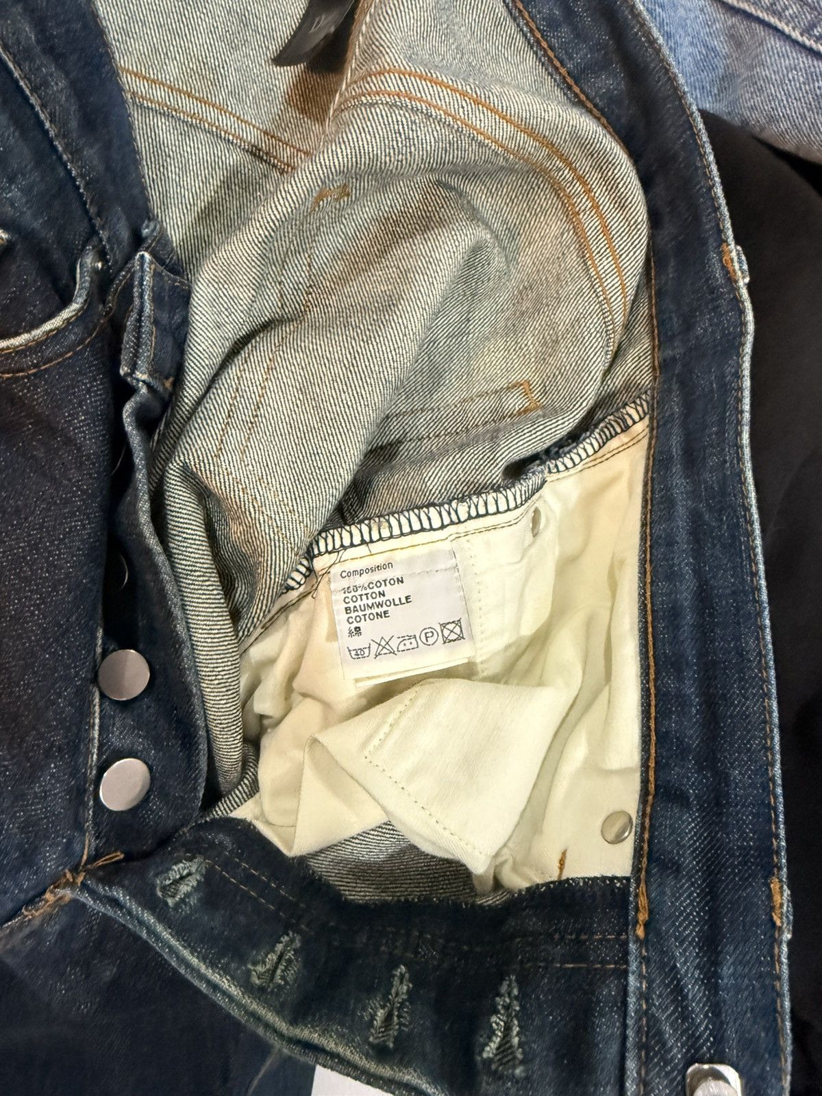 Dior Raw Blue Dior Jeans Size US 27 - 7 Thumbnail