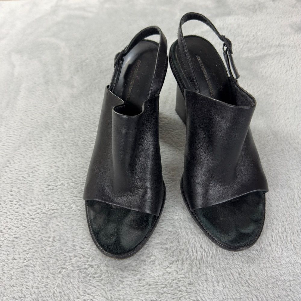 Alexander Wang Alexander Wang Black Leather Heels Women’s Size 8 US/38 EU Size US 8 / IT 38 - 8 Thumbnail