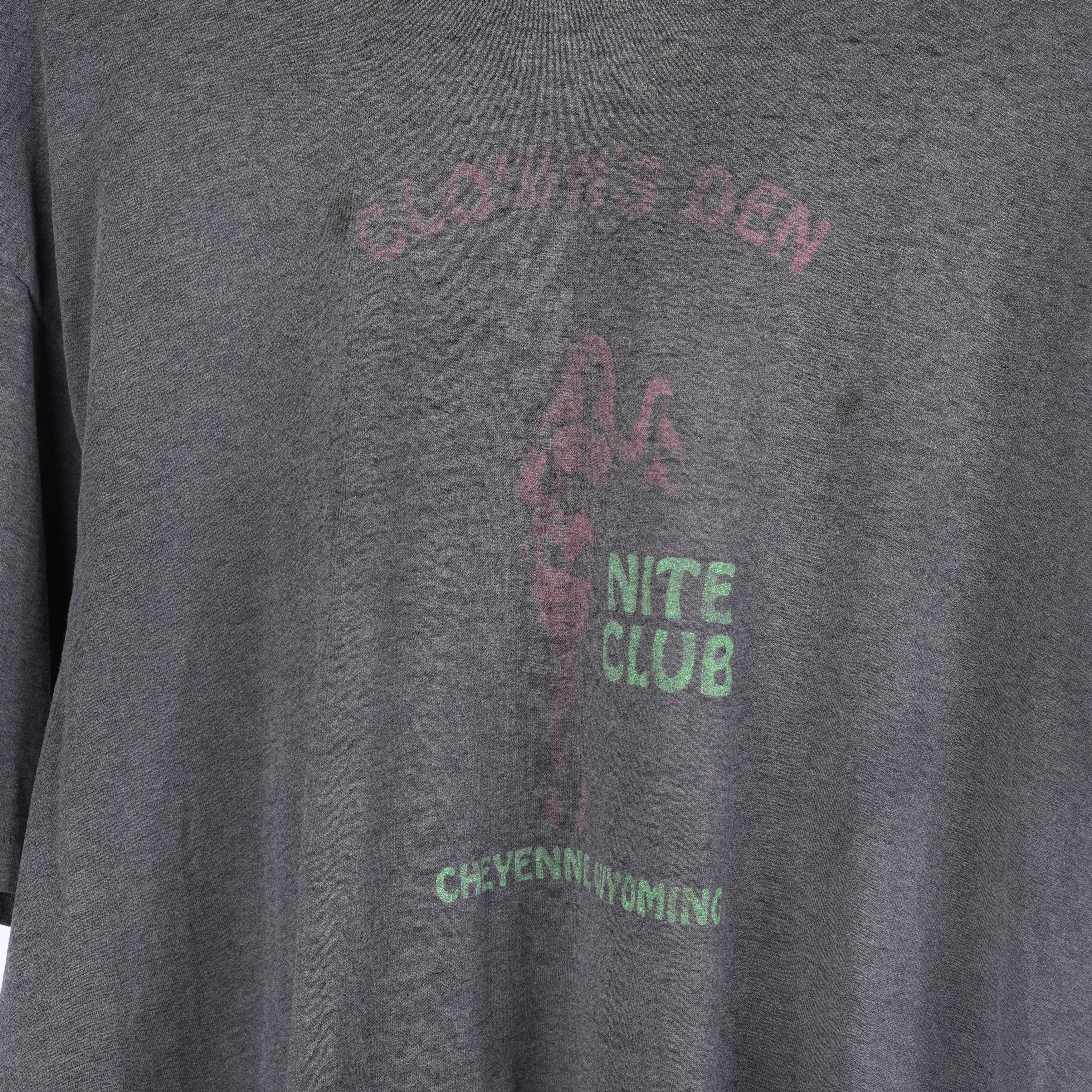 Vintage VINTAGE CLOWN'S DEN NIGHTCLUB CHEYENNE WYOMING FADED STRIPPE Size US M / EU 48-50 / 2 - 3 Thumbnail