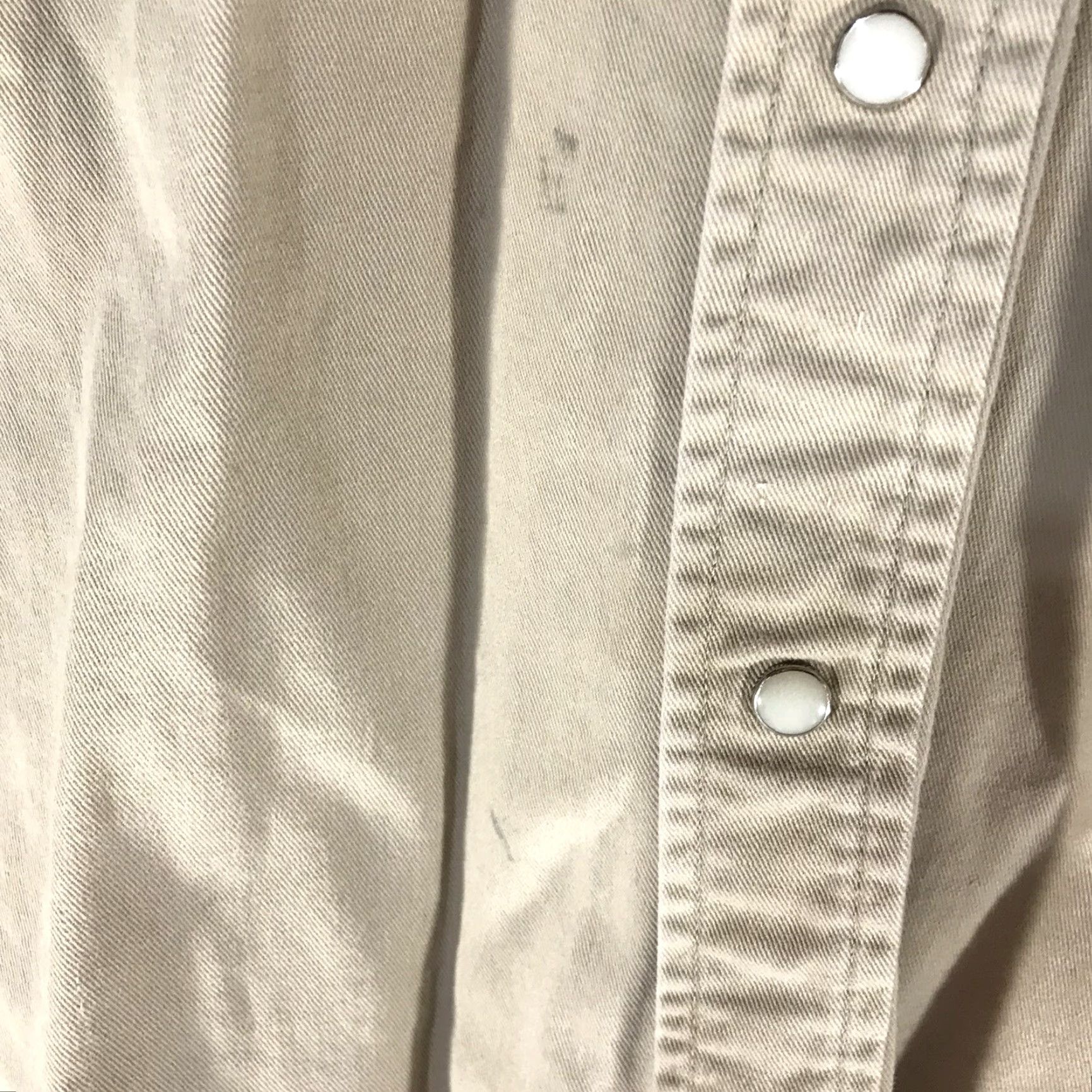 Wrangler VINTAGE Wrangler WW70140 Beige Pearl Snap Front Western Shirt Mens Size L Casual Workwear Size US L / EU 52-54 / 3 - 4 Thumbnail
