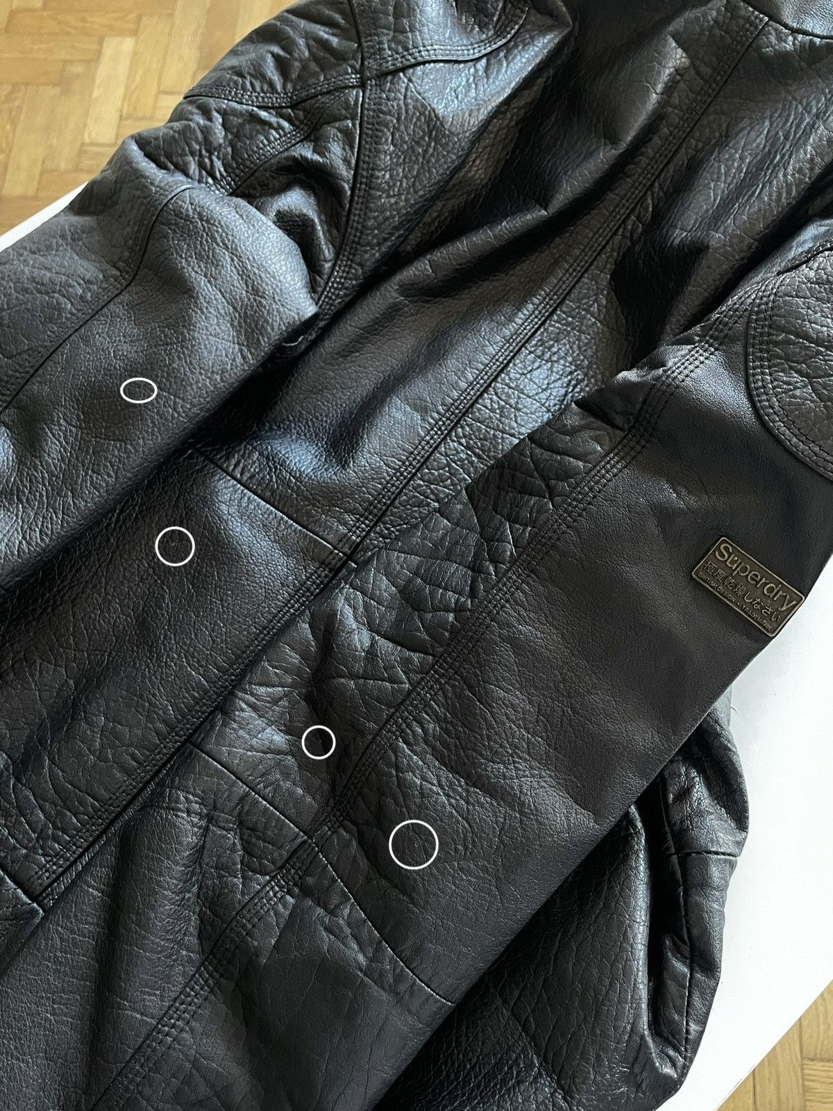 Superdry Superheavyweight Leather; Motorbike & Engineering Insp. Jack Size US L / EU 52-54 / 3 - 15 Thumbnail