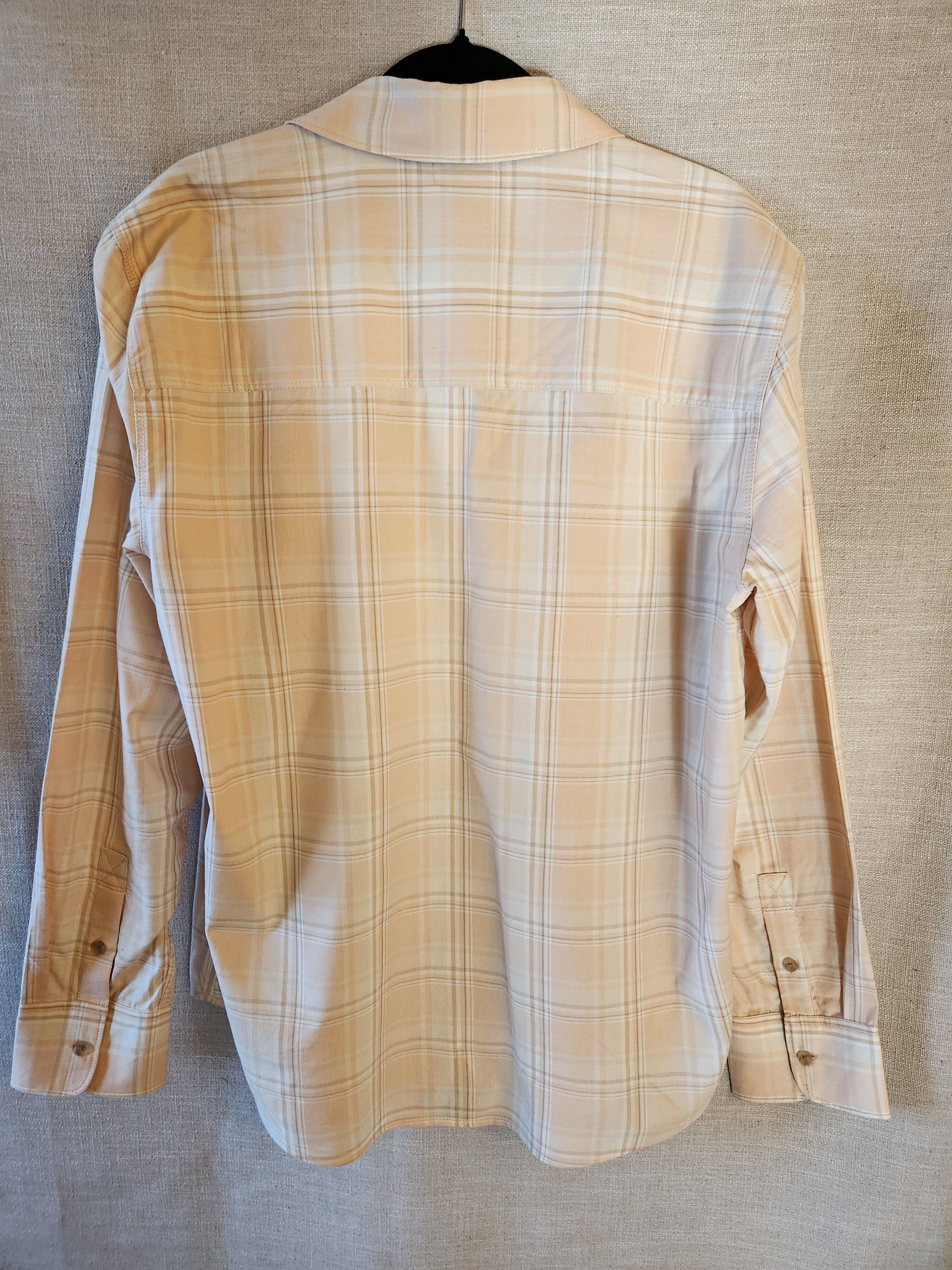Paige Everett Men's Cotton Blend Peach Colored Plaid Shirt Size US L / EU 52-54 / 3 - 2 Thumbnail