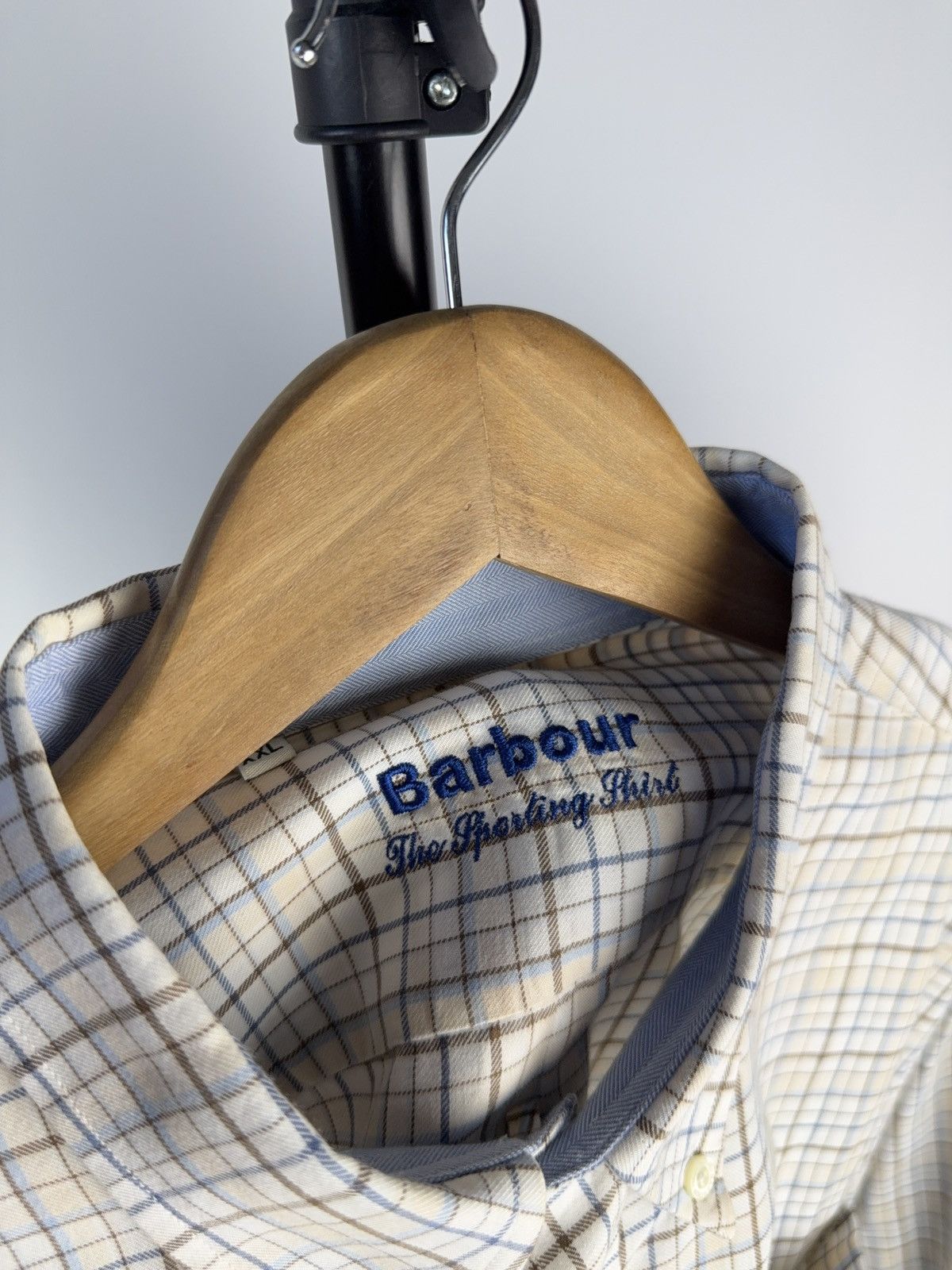 Barbour Luxury 00s Barbour Vintage Check Shirt The Sporting Shirt Size US XXL / EU 58 / 5 - 4 Thumbnail
