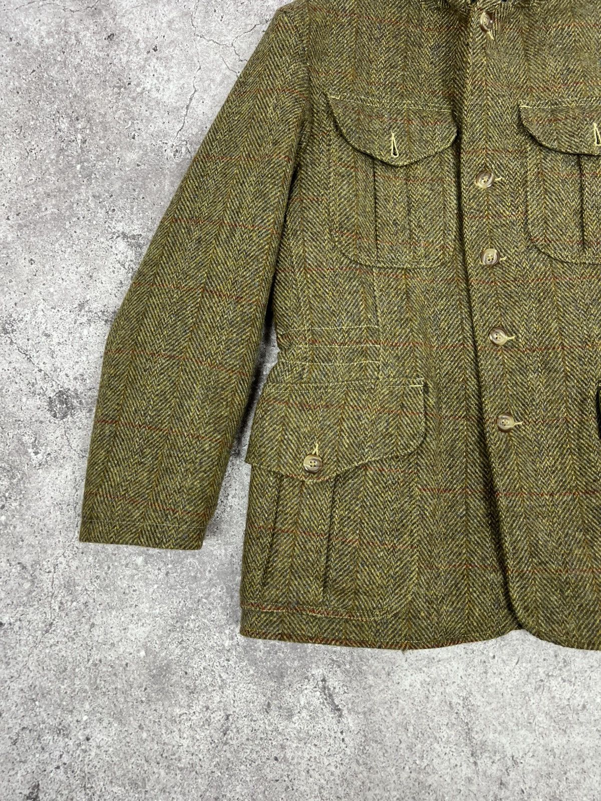 Manifattura Ceccarelli MANIFATTURA CECCARELLI HARRIS TWEED WOOL JACKET COAT Size US M / EU 48-50 / 2 - 5 Thumbnail