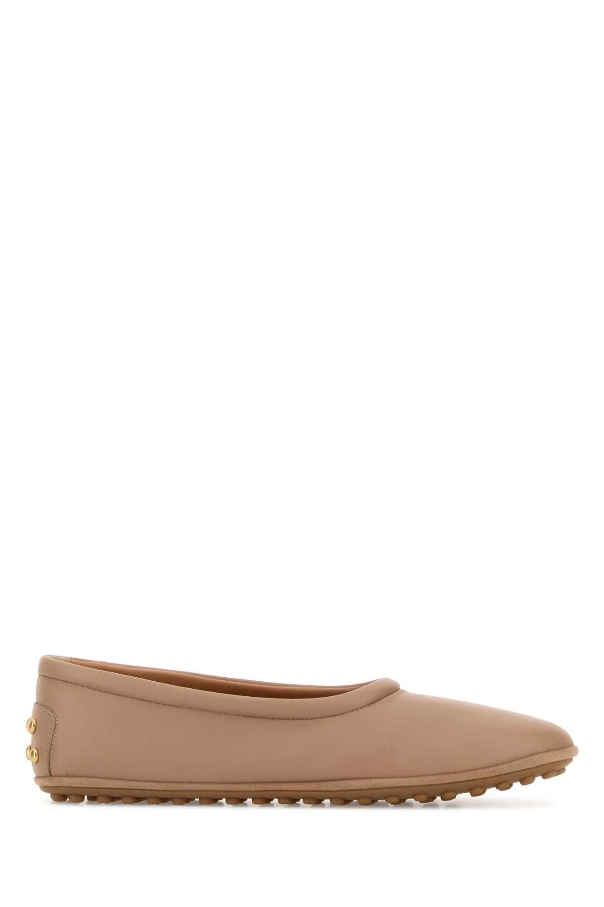 Tod's Antiqued Pink Leather Ballerinas Size US 7 / IT 37 - 1 Thumbnail
