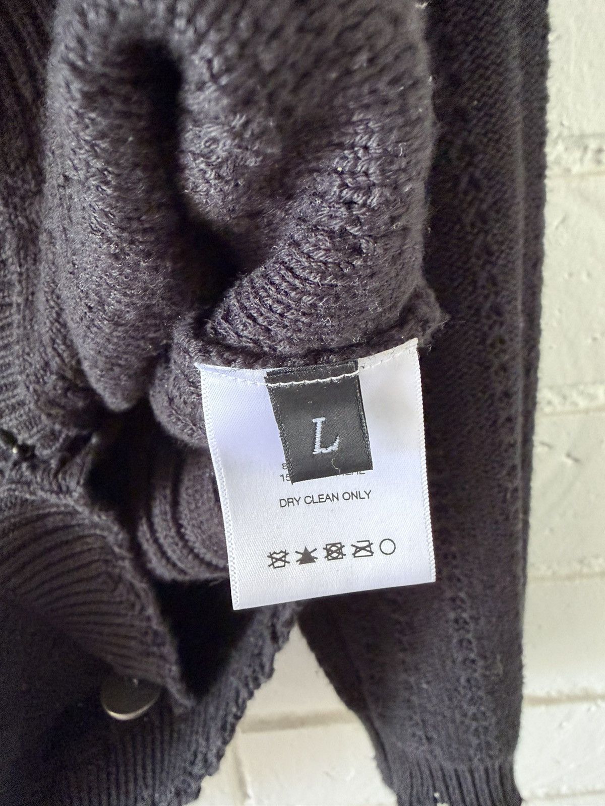 Enfants Riches Deprimes Enfants Riches Déprimés asymmetrical black cardigan Size US L / EU 52-54 / 3 - 10 Thumbnail