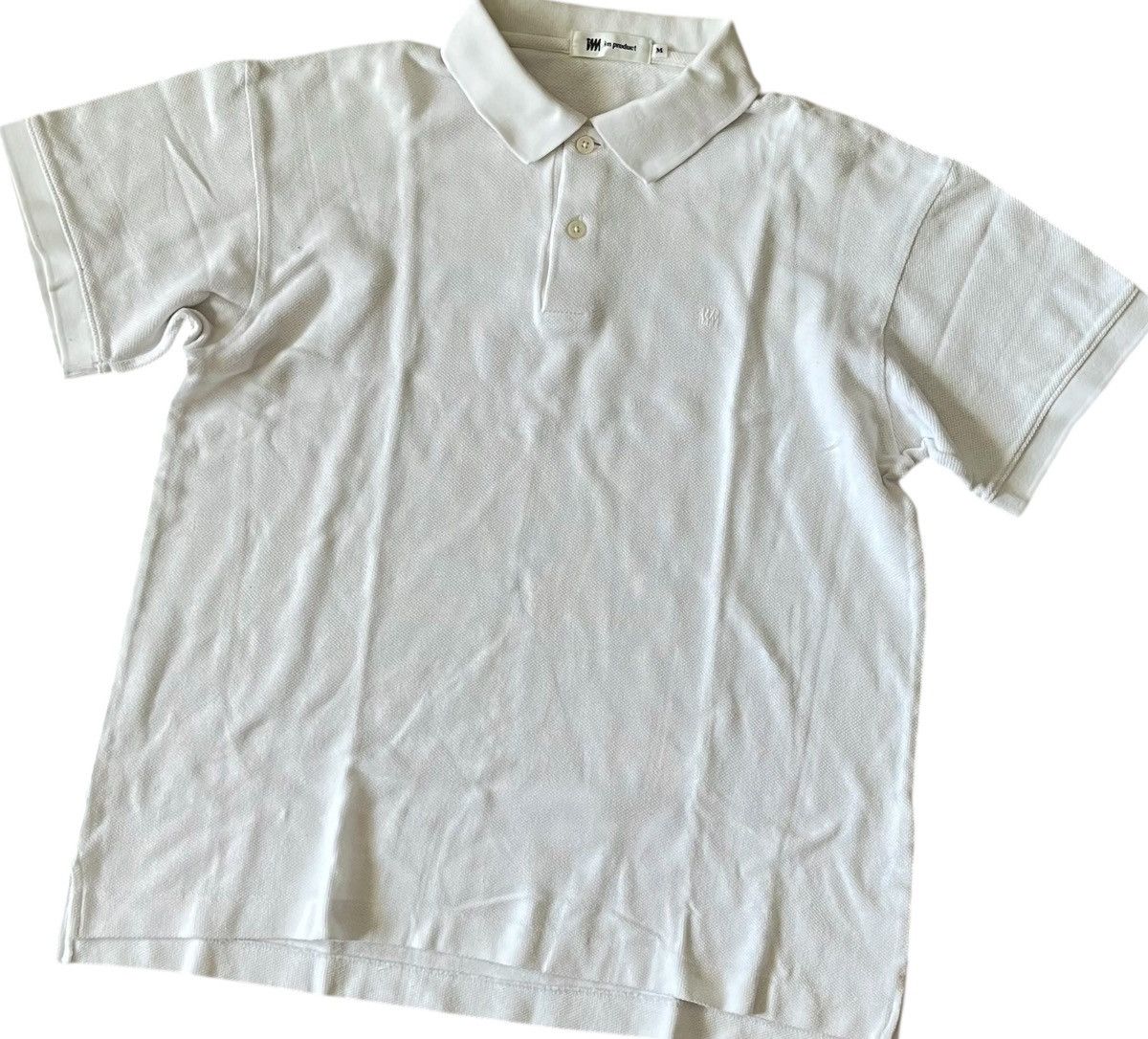 Issey Miyake Vintage issey miyake im product logo white polo shirt Size US M / EU 48-50 / 2 - 2 Thumbnail