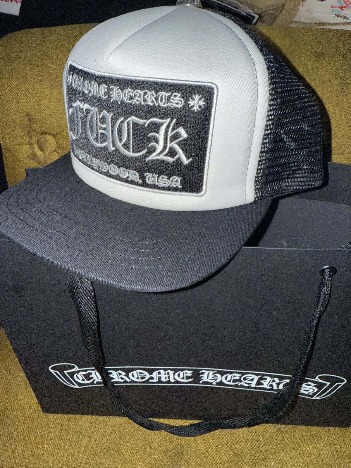 Chrome Hearts Chrome hearts exclusive “fuck Hollywood” trucker hat Size ONE SIZE - 9 Thumbnail