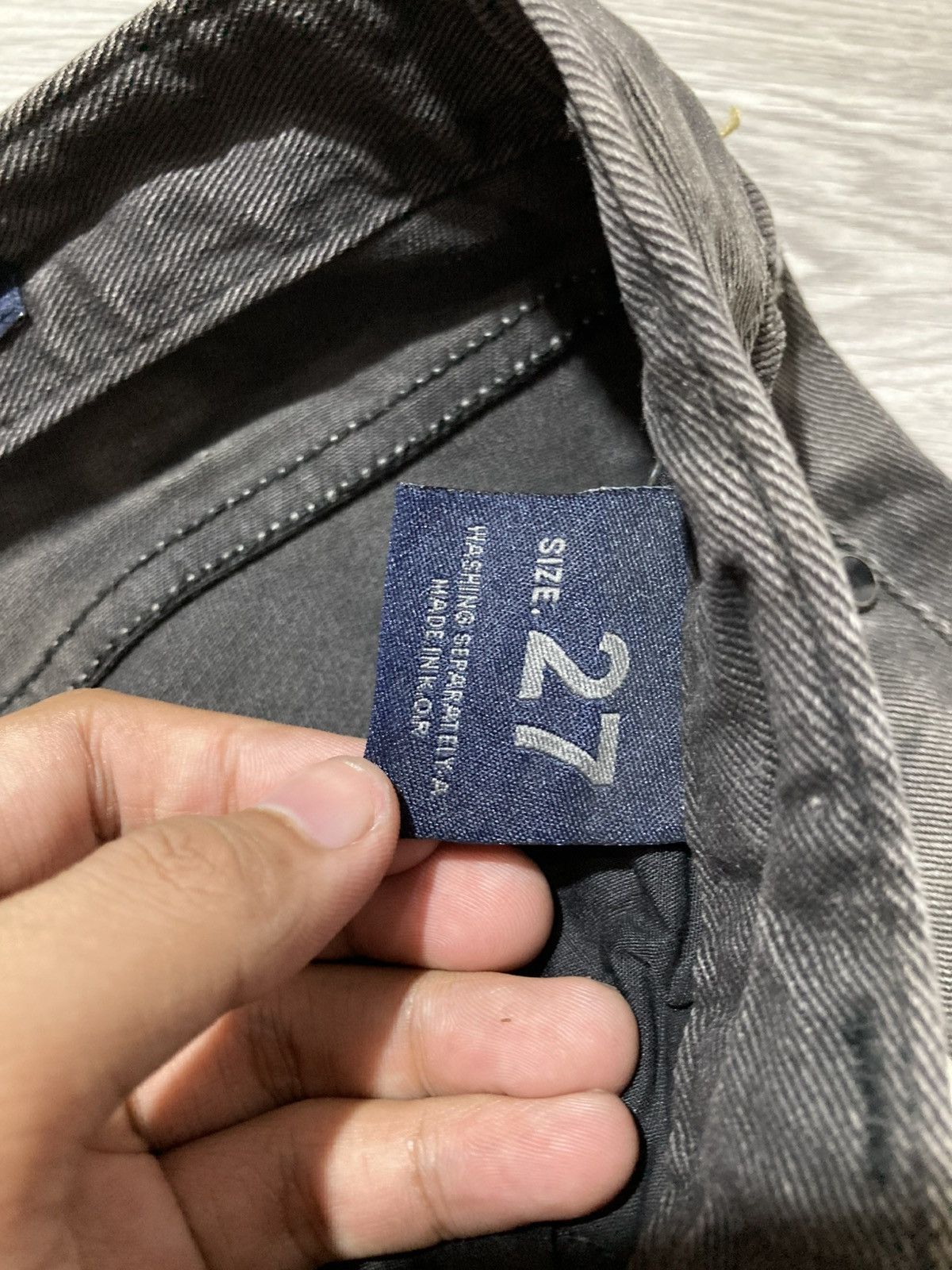 Tornado Mart 2000s Crown Denim Ripped Clawmark Denim Jeans Punk Gothic Size US 27 - 20 Thumbnail