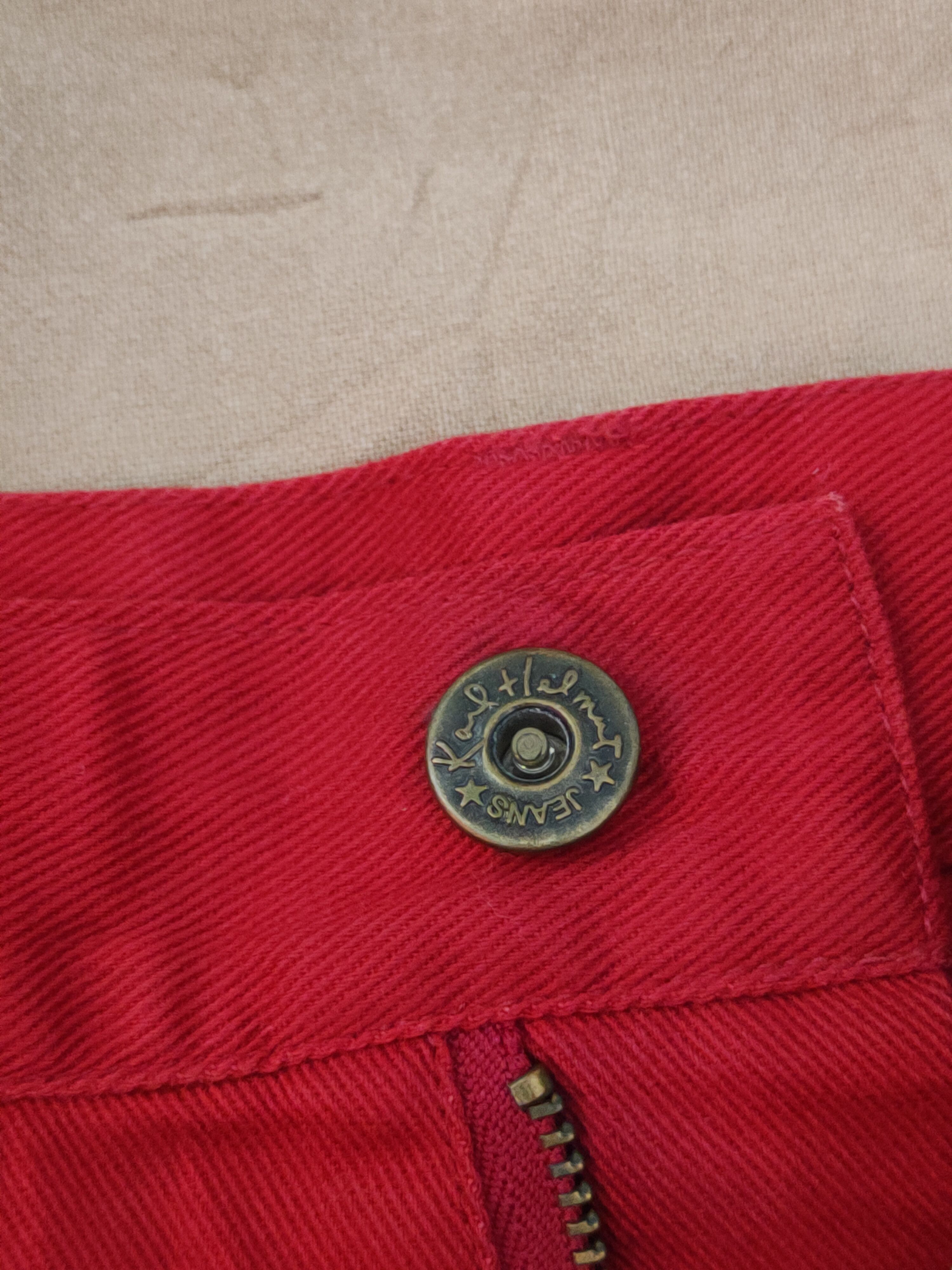 Japanese Brand Karl Helmut Red Multipocket Soft Denim #S1323 Size US 34 / EU 50 - 16 Thumbnail