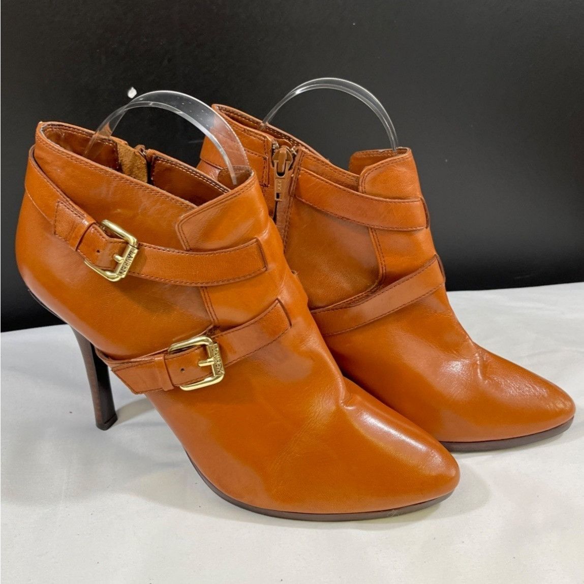 Lauren Ralph Lauren Lauren Ralph Lauren Lorelei Women's Brown Shoes/Heeled Boots Size US 8.5 / IT 38.5 - 1 Thumbnail