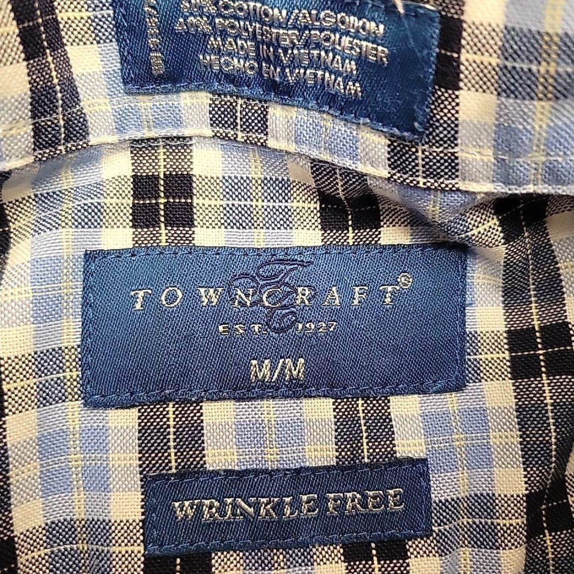 Etro VTG Towncraft Shirt Mens M Blue Black Plaid Button-Down Short Sleeve Retro Size US M / EU 48-50 / 2 - 5 Thumbnail