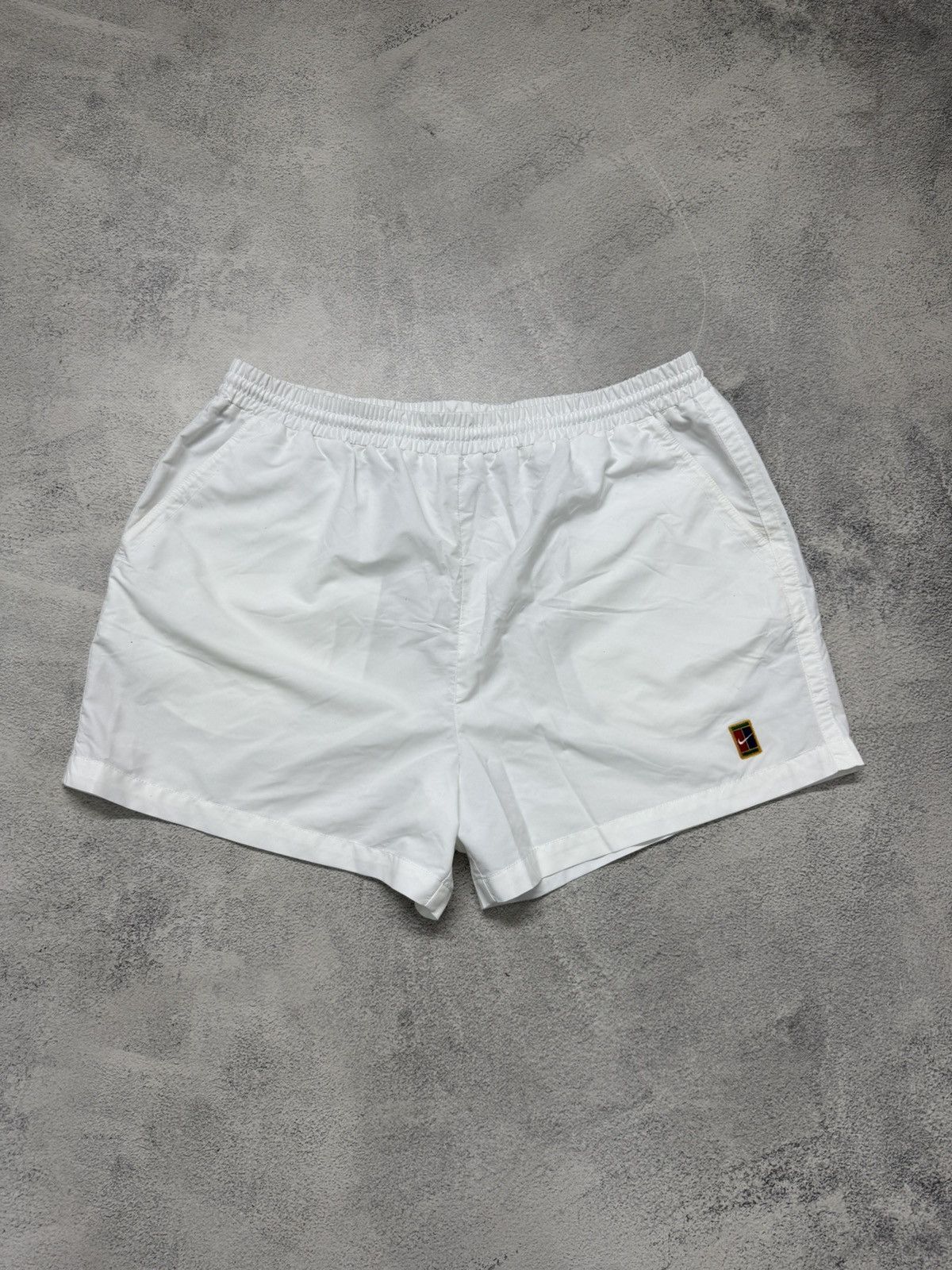 Nike Vintage Y2k Nike Swoosh Nylon Shorts Size US 36 / EU 52 - 1 Thumbnail