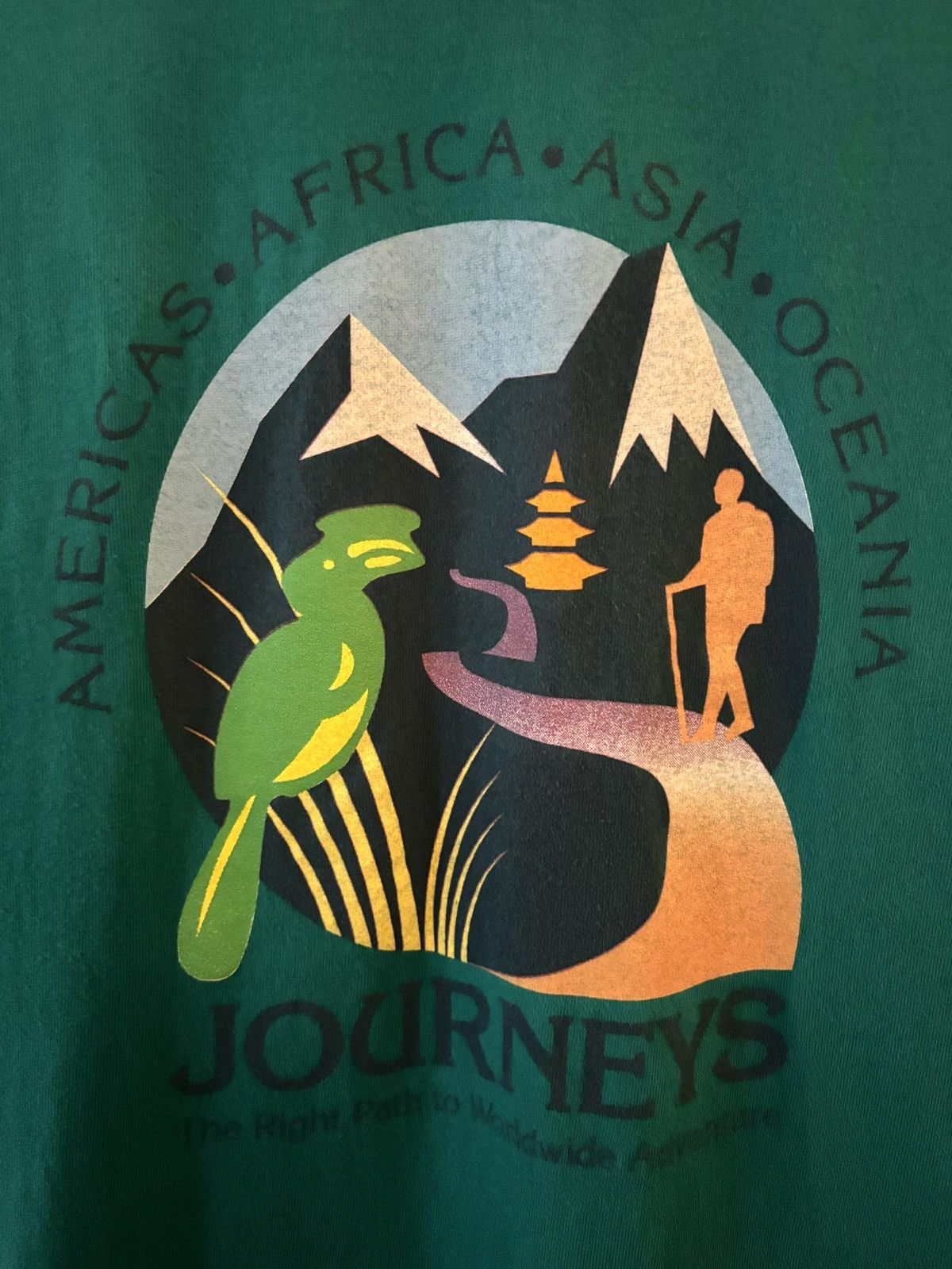 Hanes × Vintage BEEFY-T - Journeys Worldwide Adventure Single-Stitch Size US M / EU 48-50 / 2 - 6 Thumbnail