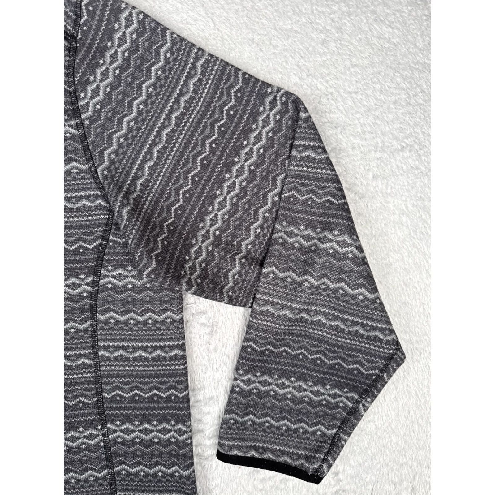 The North Face The North Face Sweater Men XL Gray Fleece 1/4 Zip Pocket Southwest Aztec Pattern Size US XL / EU 56 / 4 - 2 Thumbnail