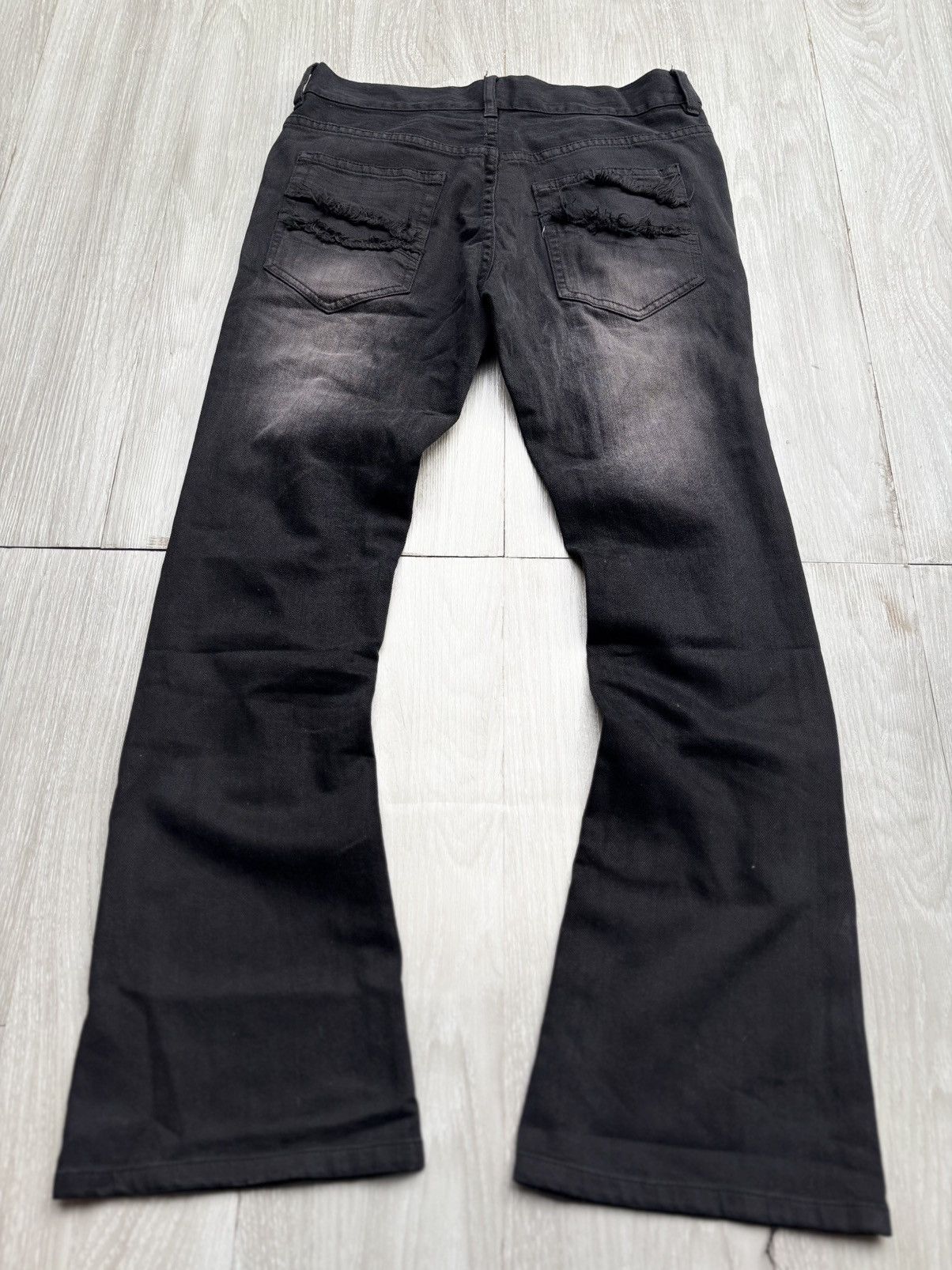 Japanese Brand GLADNEWS distressed flare jeans Size US 28 / EU 44 - 6 Thumbnail