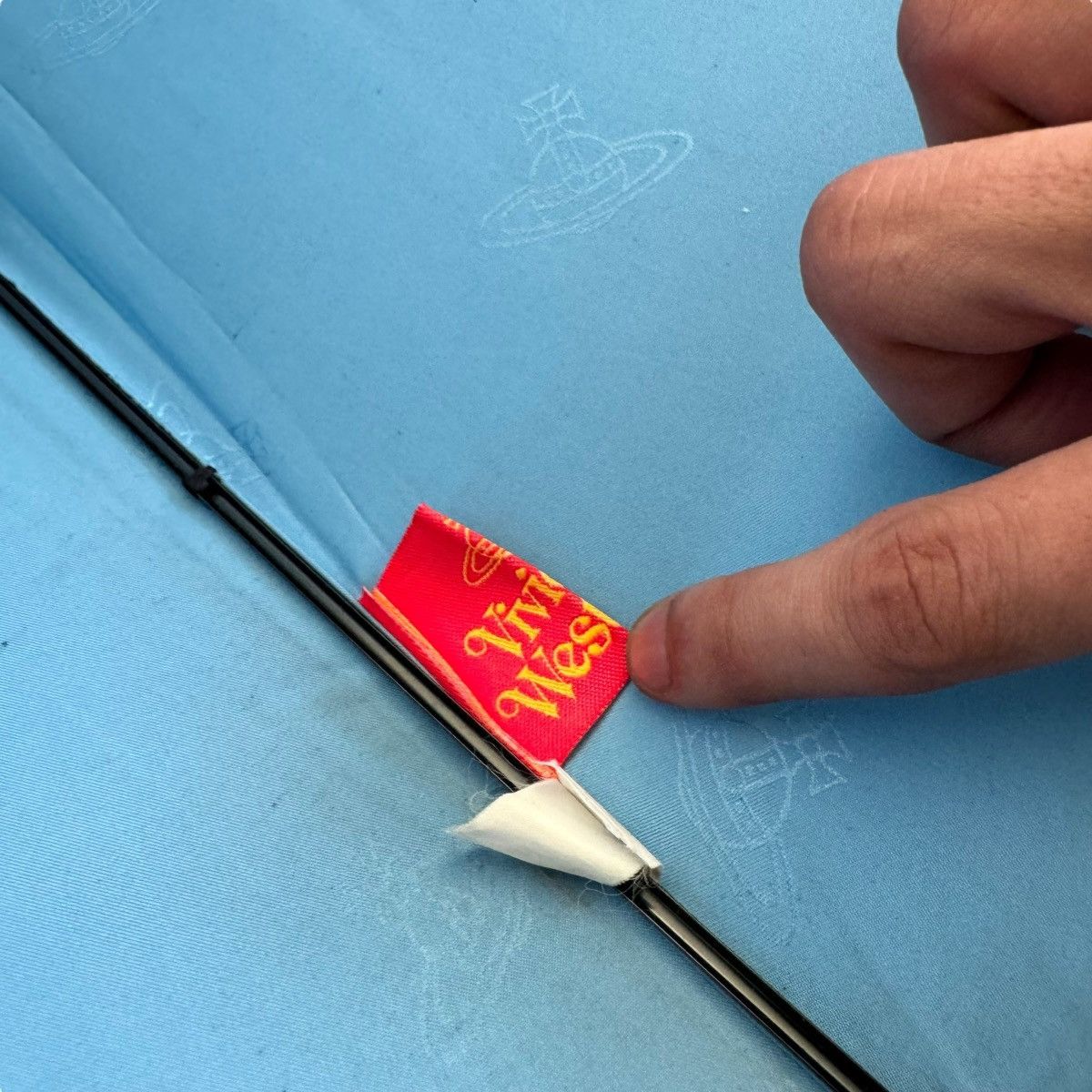 Vivienne Westwood Vivienne Westwood Silk Blue Monogram Umbrella Size ONE SIZE - 11 Thumbnail
