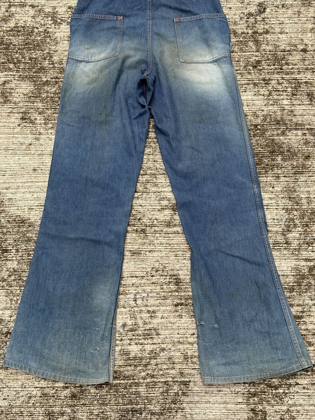 Ben Davis Vintage 1960s–Early 1970s Ben Davis Selvedge Denim Overalls Size US 30 / EU 46 - 10 Thumbnail