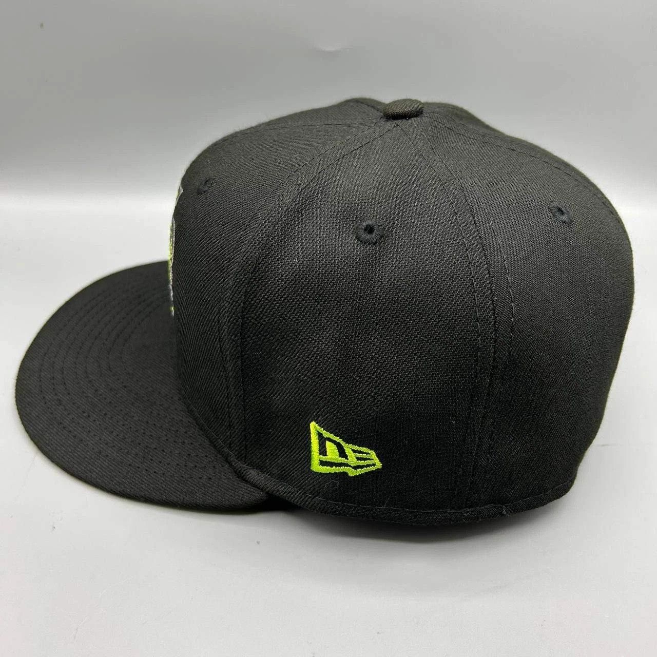 New Era Tampa Bay Devil Rays Hat Men 7 3/8 Black Green MLB Fitted Size ONE SIZE - 6 Thumbnail