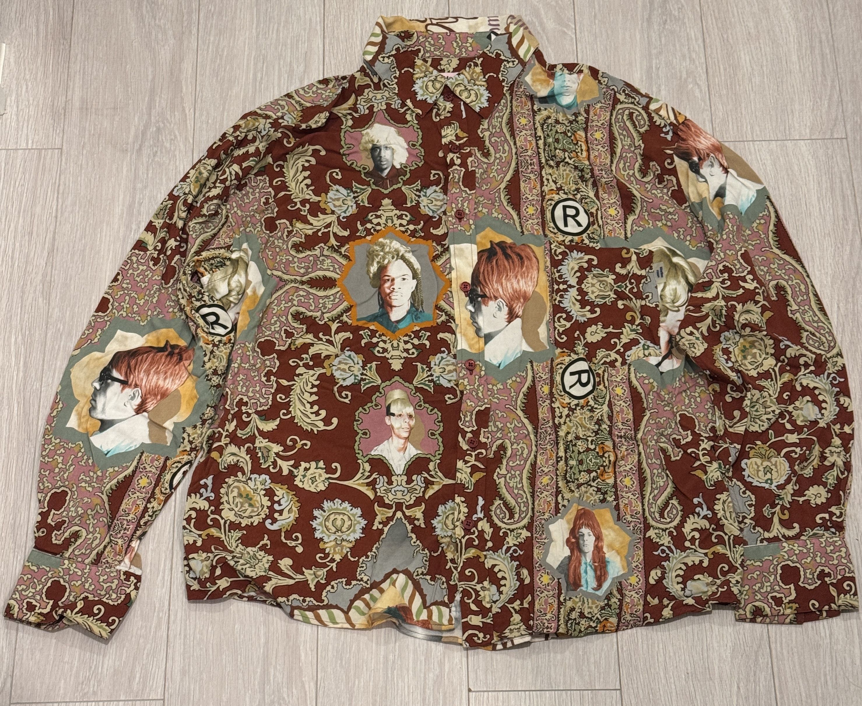 Martine Rose Martine Rose red paisley portrait button-up shirt Size US S / EU 44-46 / 1 - 1 Thumbnail