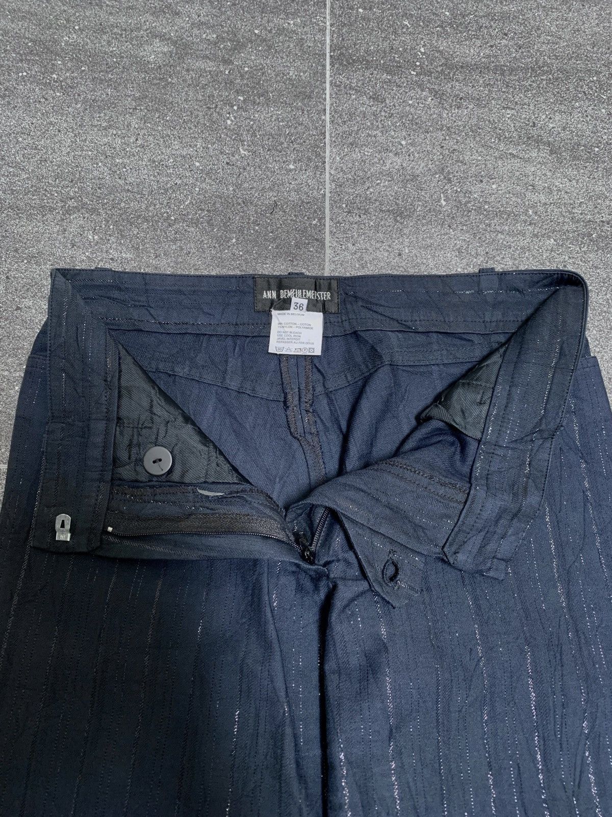 Ann Demeulemeester FREE TAX! Glitter Flared Trousers Size 27" / US 4 / IT 40 - 3 Thumbnail
