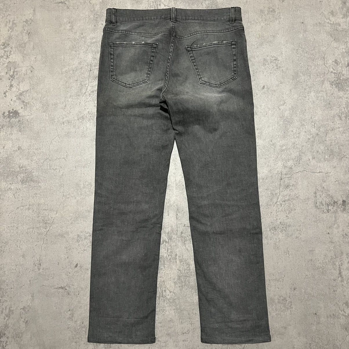 Helmut Lang 00s Helmut Lang Faded Black Low Waist Denim Jeans Size US 34 / EU 50 - 5 Thumbnail
