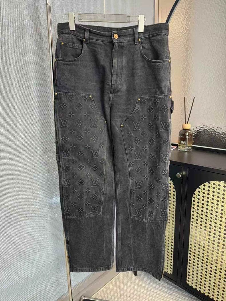 Other Louis Vuitton SS 24 Black and Grey embossed dark print woo Size US 32 / EU 48 - 1 Thumbnail
