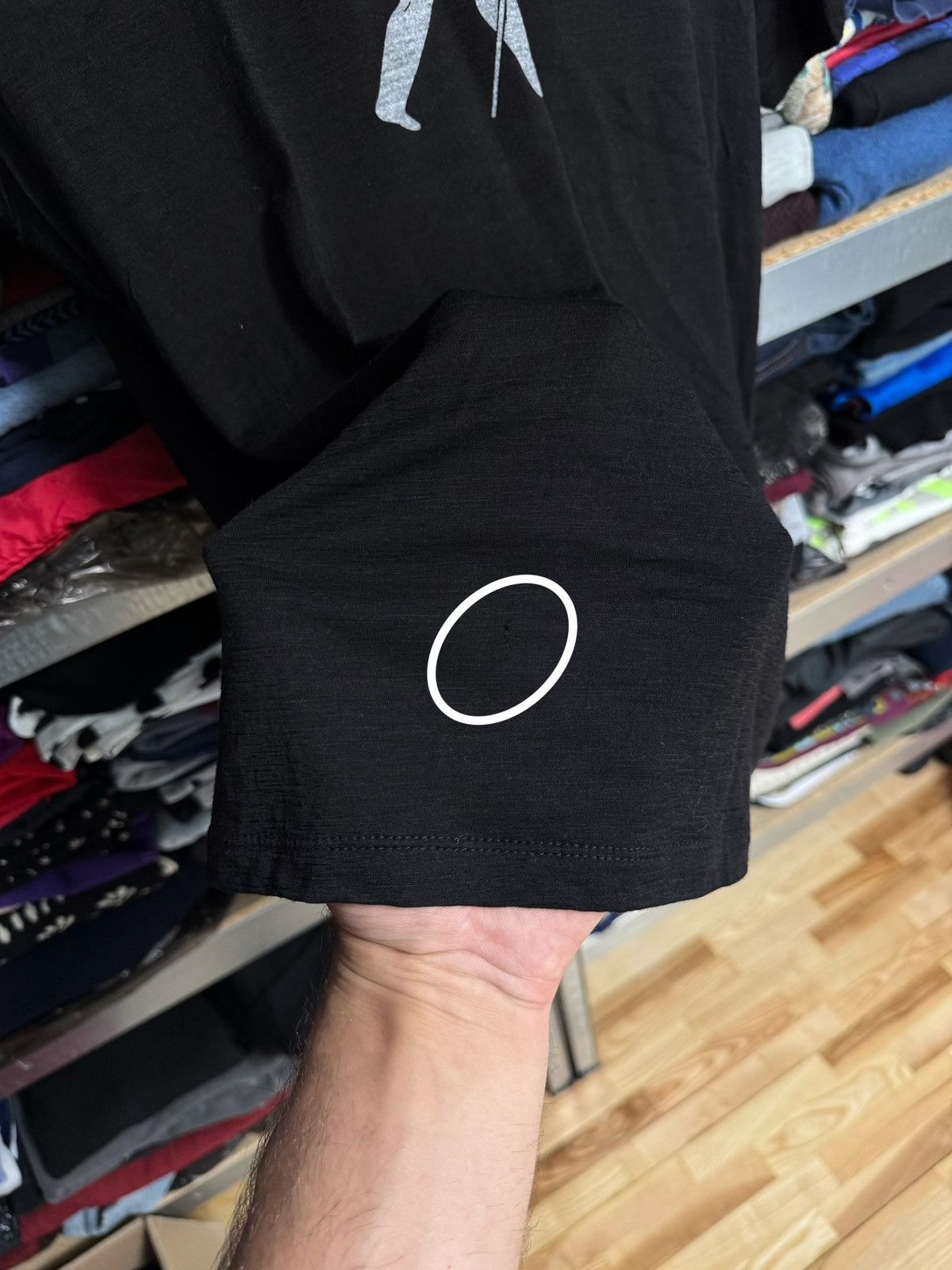 Icebreaker Icebreaker Merino Wool T-Shirt Black Print Size M Hiking Size US M / EU 48-50 / 2 - 9 Thumbnail
