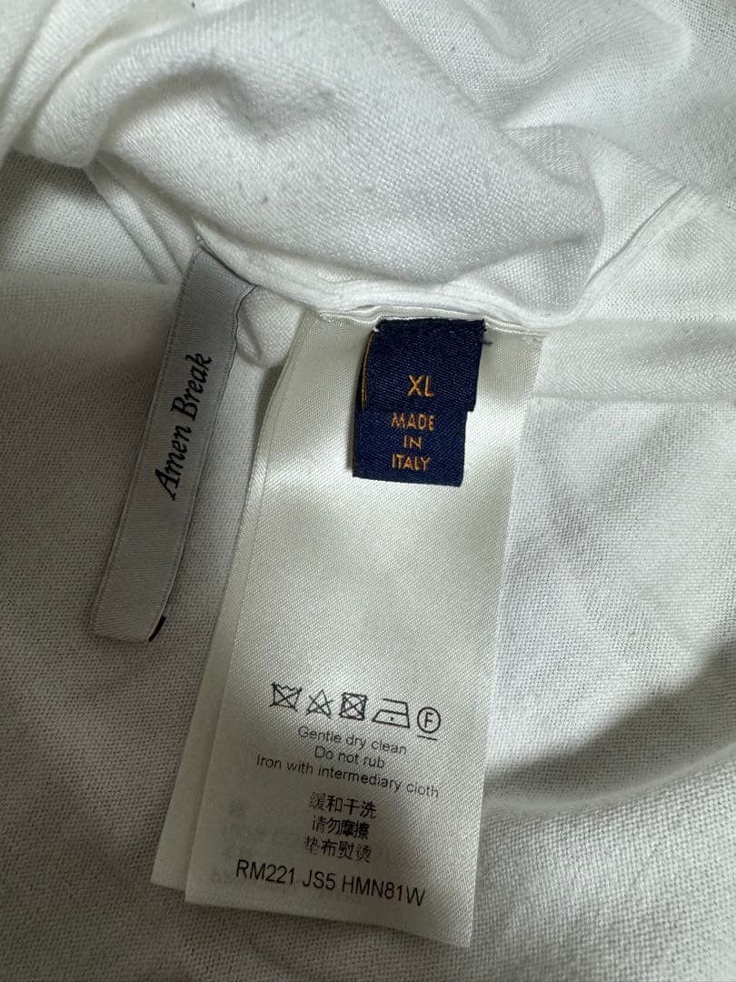 Louis Vuitton Louis Vuitton White Short Sleeve T-Shirt Size US XL / EU 56 / 4 - 5 Thumbnail
