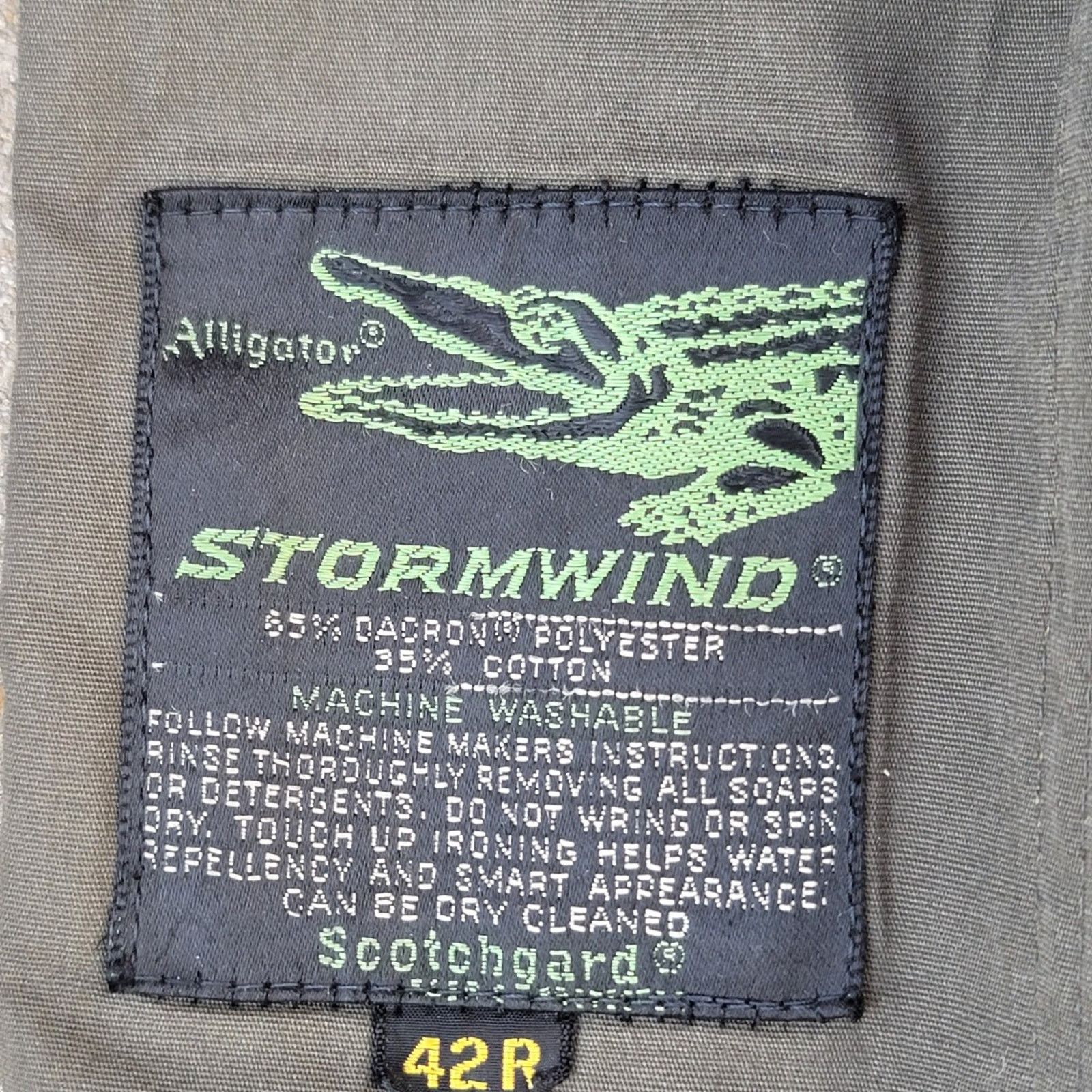 The Unbranded Brand Vtg Alligator Stormwind Military Green Trench Coat Size US L / EU 52-54 / 3 - 6 Thumbnail