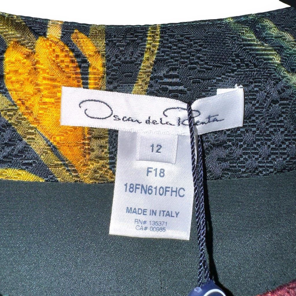 Oscar De La Renta NWT Oscar De La Renta Floral Print Midi Length Dress Sz 12 Size XL / US 12-14 / IT 48-50 - 4 Thumbnail