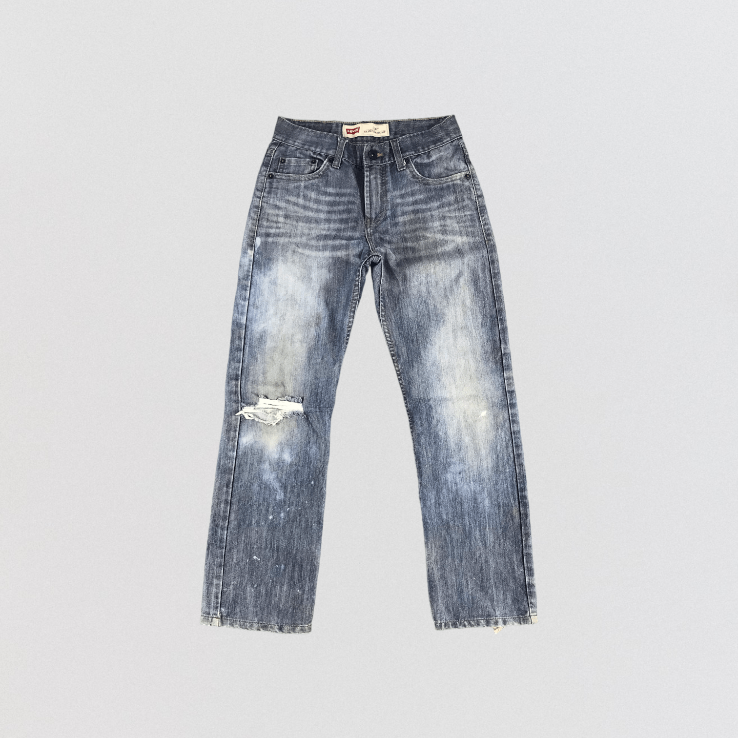 Levi's × Vintage Vintage Distress Blue Wash Levis 514 Jeans-JM1479 Size US 27 - 1 Thumbnail