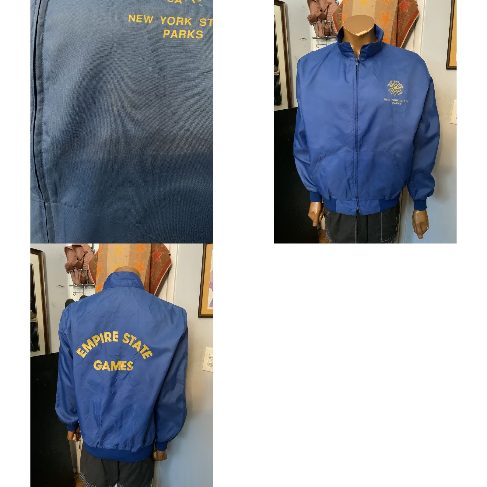 Vintage VINTAGE Duralux Windbreaker 1989 Empire State Games Ithaca New York State Parks NY Blue L Mens/Adults Jackets? Size US L / EU 52-54 / 3 - 8 Thumbnail