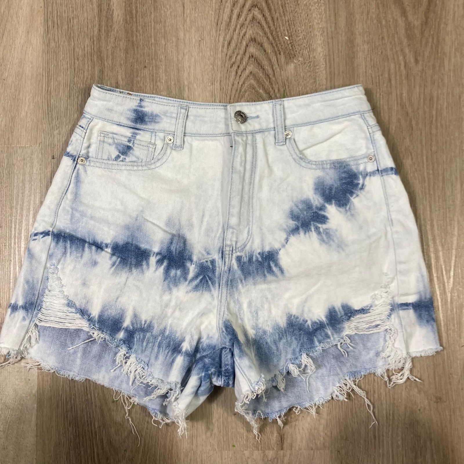 American Eagle Outfitters American Eagle Women's Tie Dye Denim Shorts Shortie 4 Size 27" / US 4 / IT 40 - 2 Thumbnail