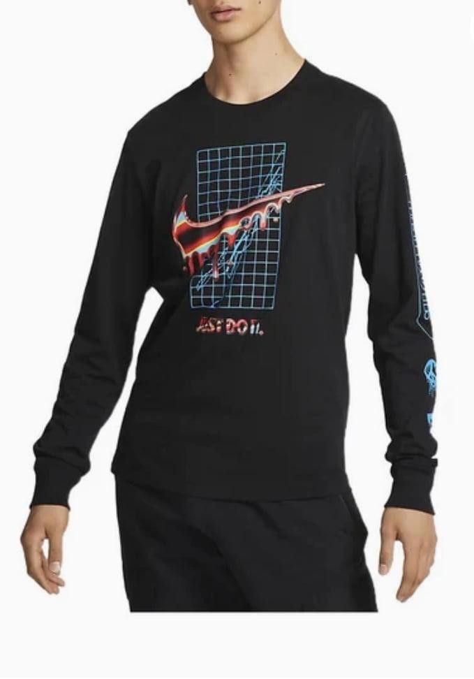 Nike Black Nike Alphabet Logo Long Sleeves Asia Edition, small Size US S / EU 44-46 / 1 - 1 Thumbnail
