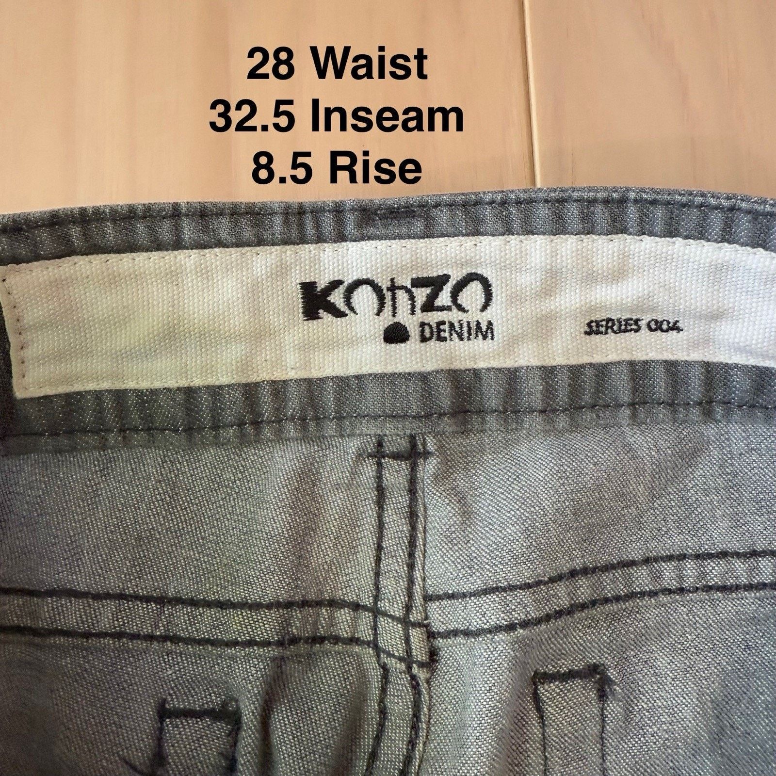 Koho KohZo Denim Series 004 Jeans 28 Gray Slim Made in Japan Size US 28 / EU 44 - 7 Thumbnail
