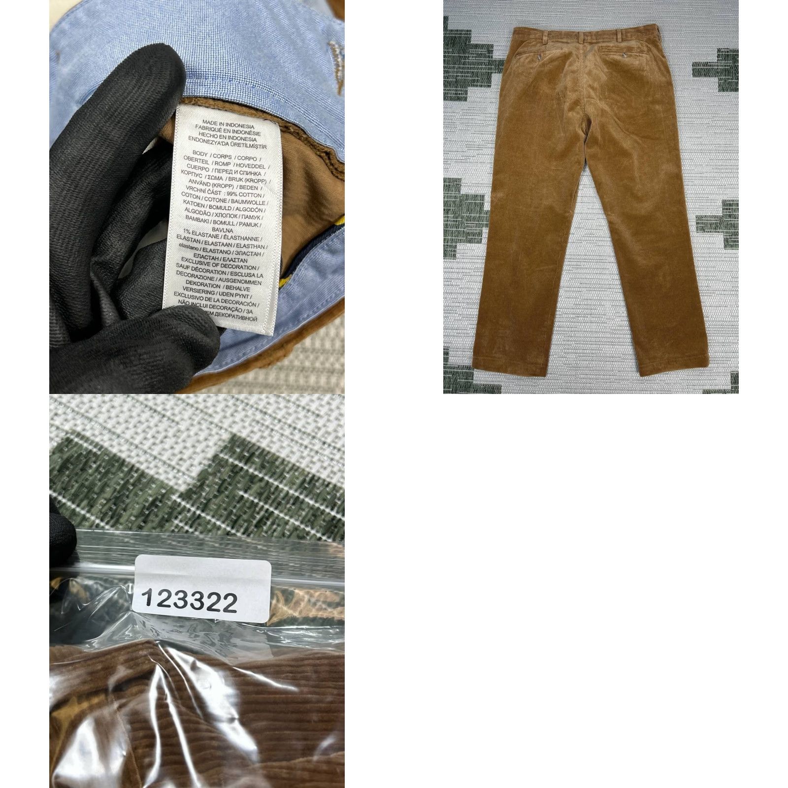 Polo Ralph Lauren Polo Ralph Lauren Pants Mens 34 Corduroy Brown Mid Rise Straight Casual Size US S / EU 44-46 / 1 - 8 Thumbnail