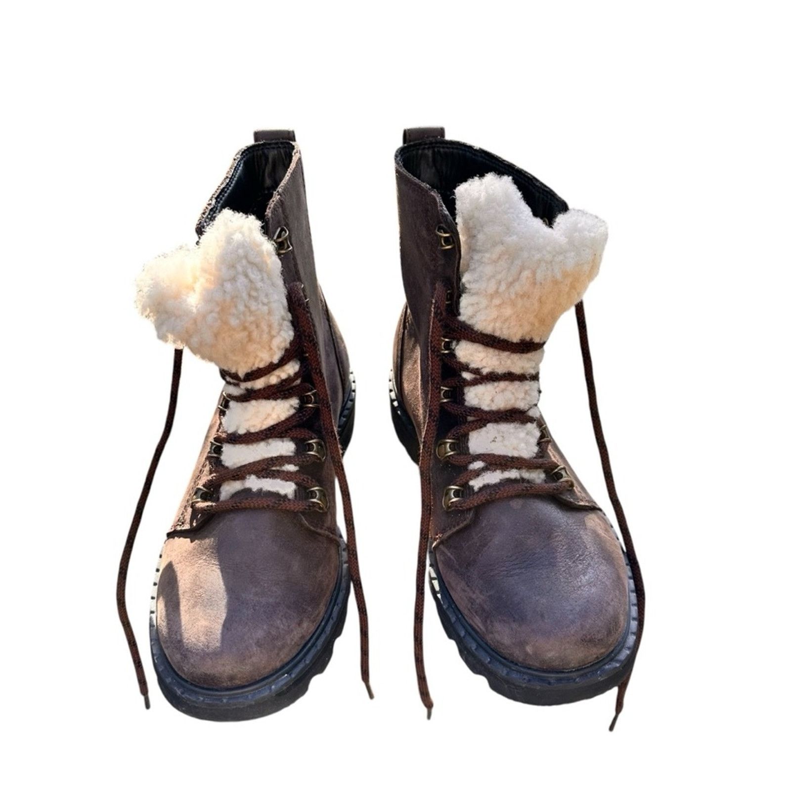 SOREL Sorel Lennox Lace Cozy Shearling Waterproof Boots - Size 8 Size US 8 / IT 38 - 15 Thumbnail