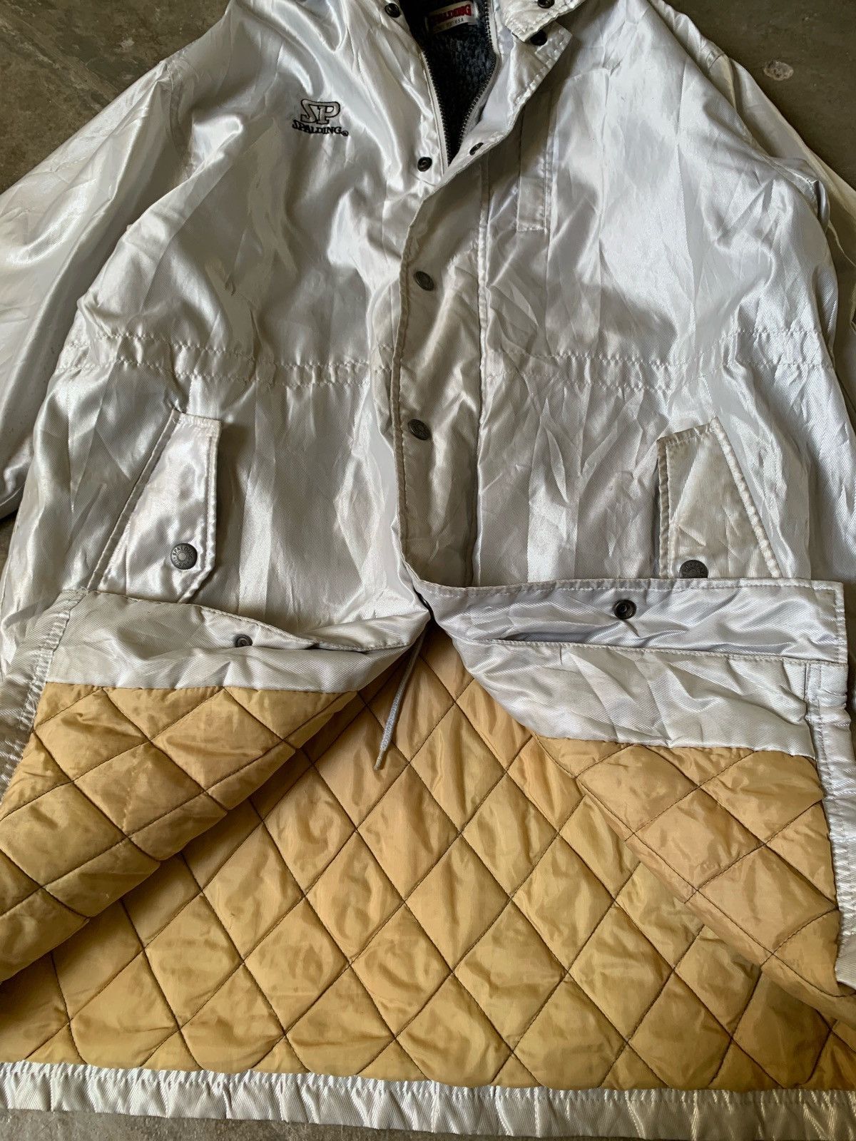 Spalding × Vintage Vintage Spalding Long Basketball Jacket Size US XL / EU 56 / 4 - 8 Thumbnail
